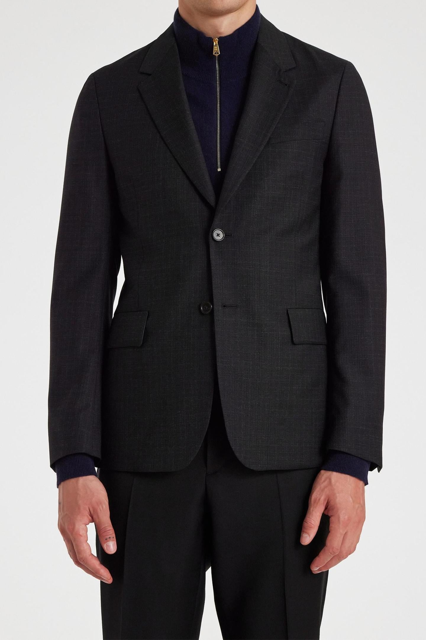 Paul Smith Mens 2 Button Jacket Black Maat: 46 | Blazers Outlet | Heren | Zwart