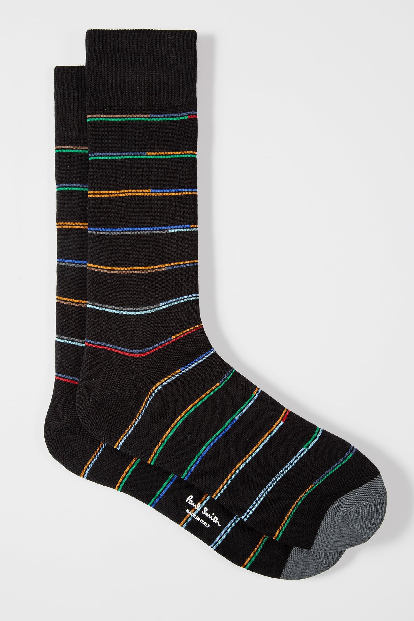 Paul Smith Men Sock Champ Strp Black Size: OS | Socks Outlet | Heren | Zwart