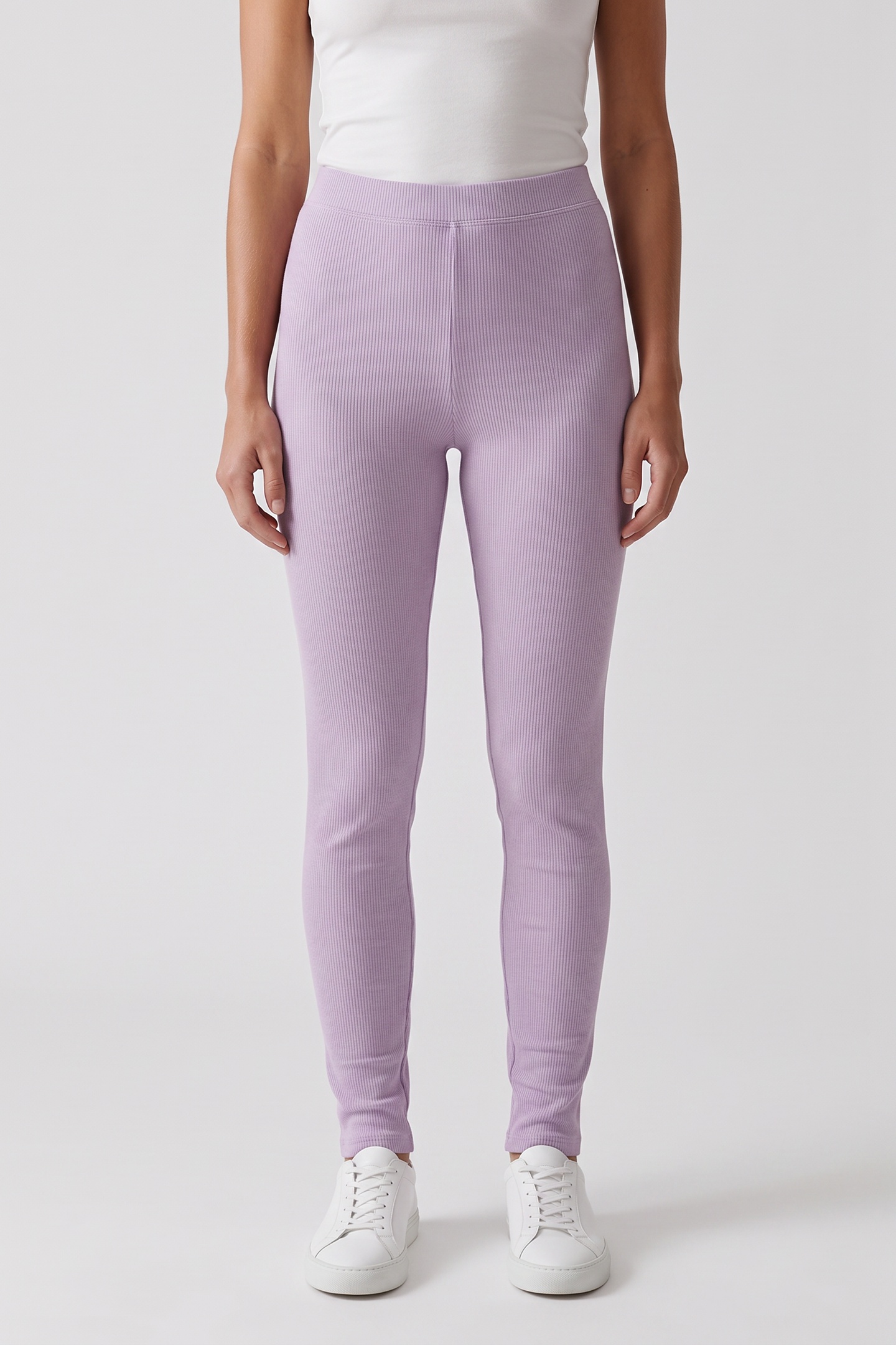 Fabletics Restoreknit High-waisted 7/8 Legging Sky Purple Heather Size: XS Short | Nightwear Outlet | Dames | Paars