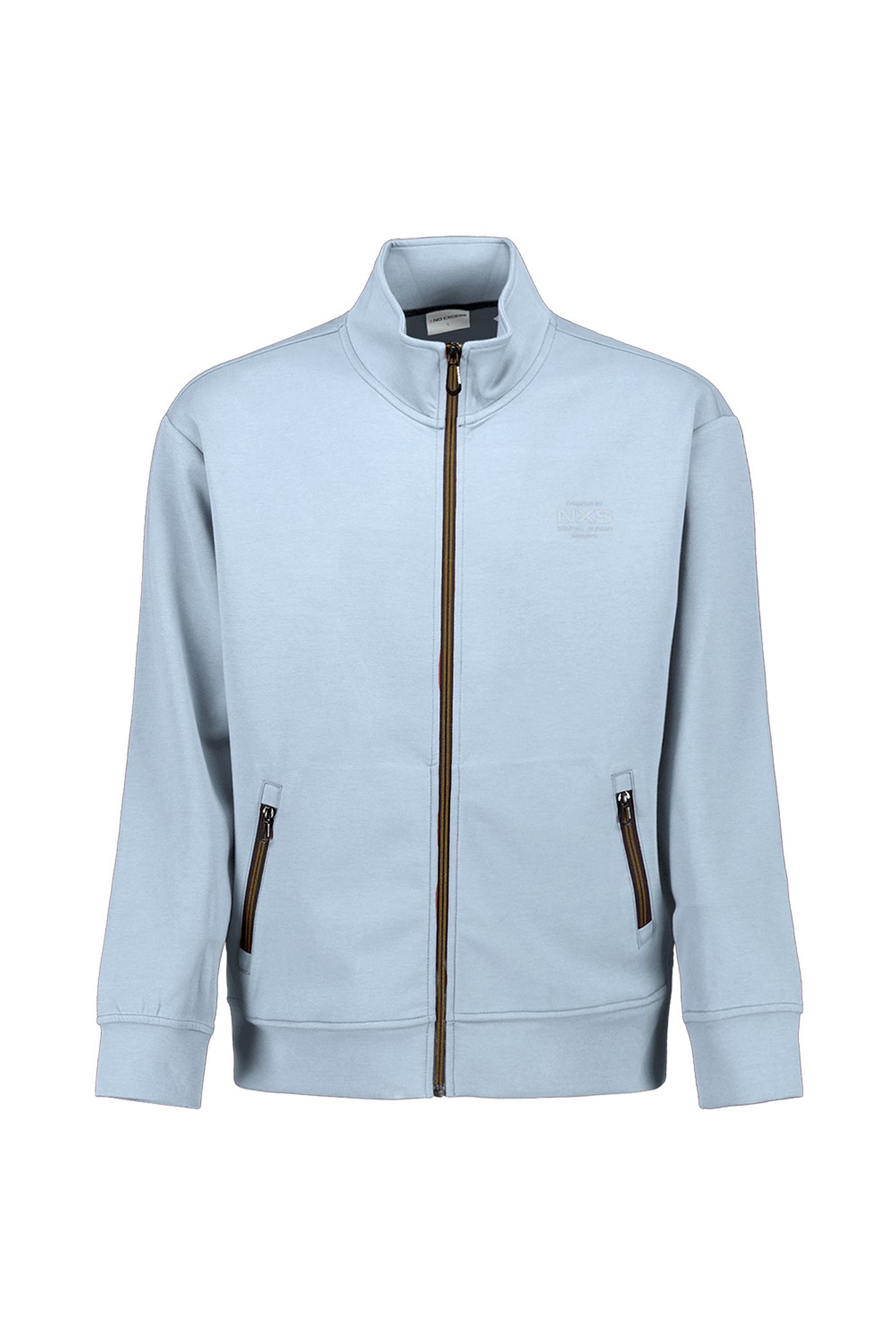 No Excess Sweater Full Zip Dusty Blue Maat: XL | Sweaters Outlet | Heren | Blauw
