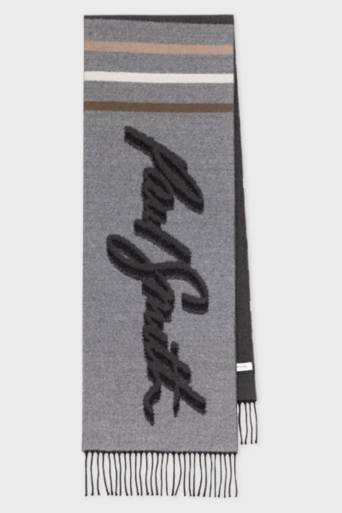 Paul Smith Men Scarf Logo Jacquard Slate Größe: OS | Schals Outlet | Herren