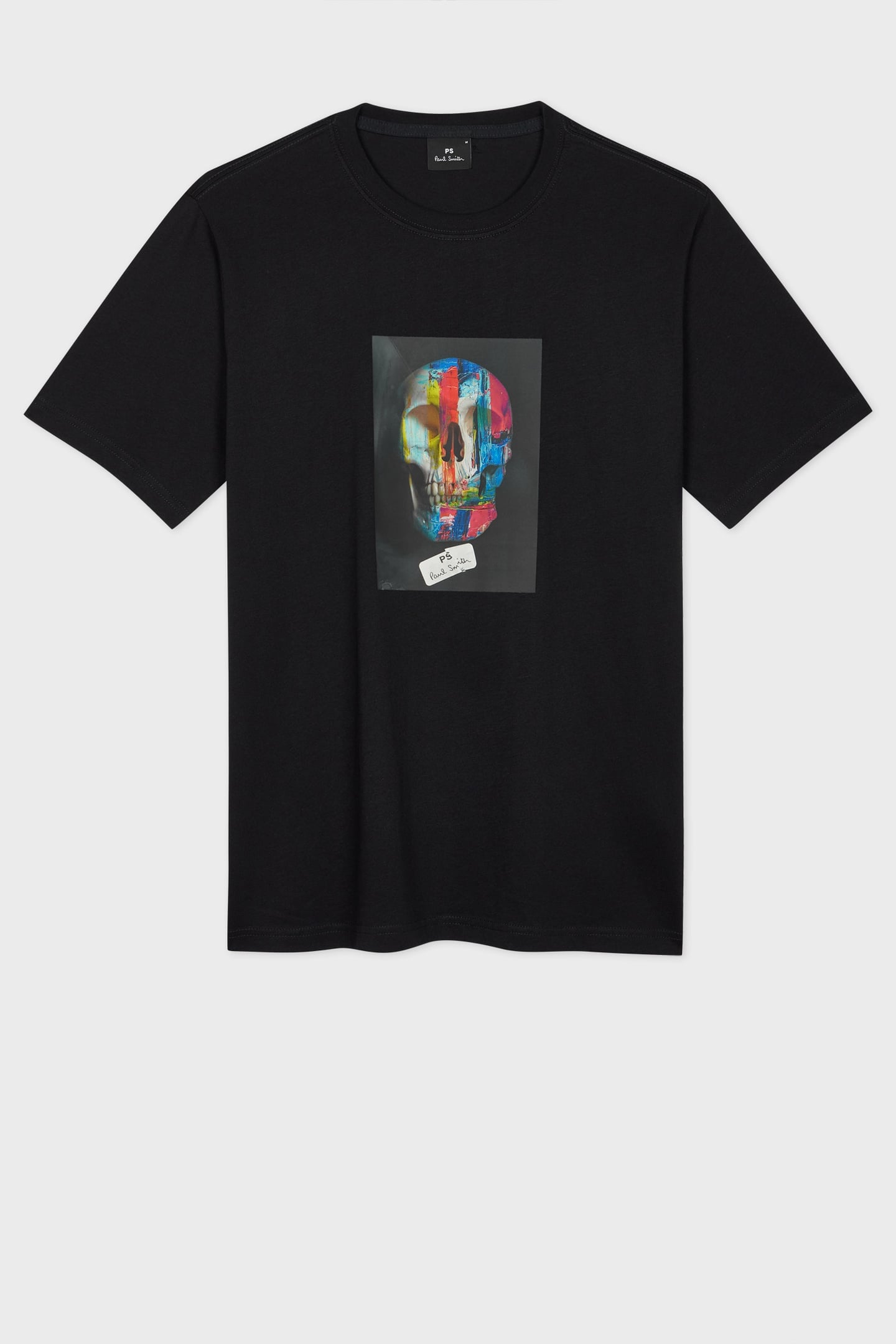 Paul Smith Mens Reg Fit T Shirt Skull Black Größe: M | Basic T-Shirts Outlet | Herren | Schwarz