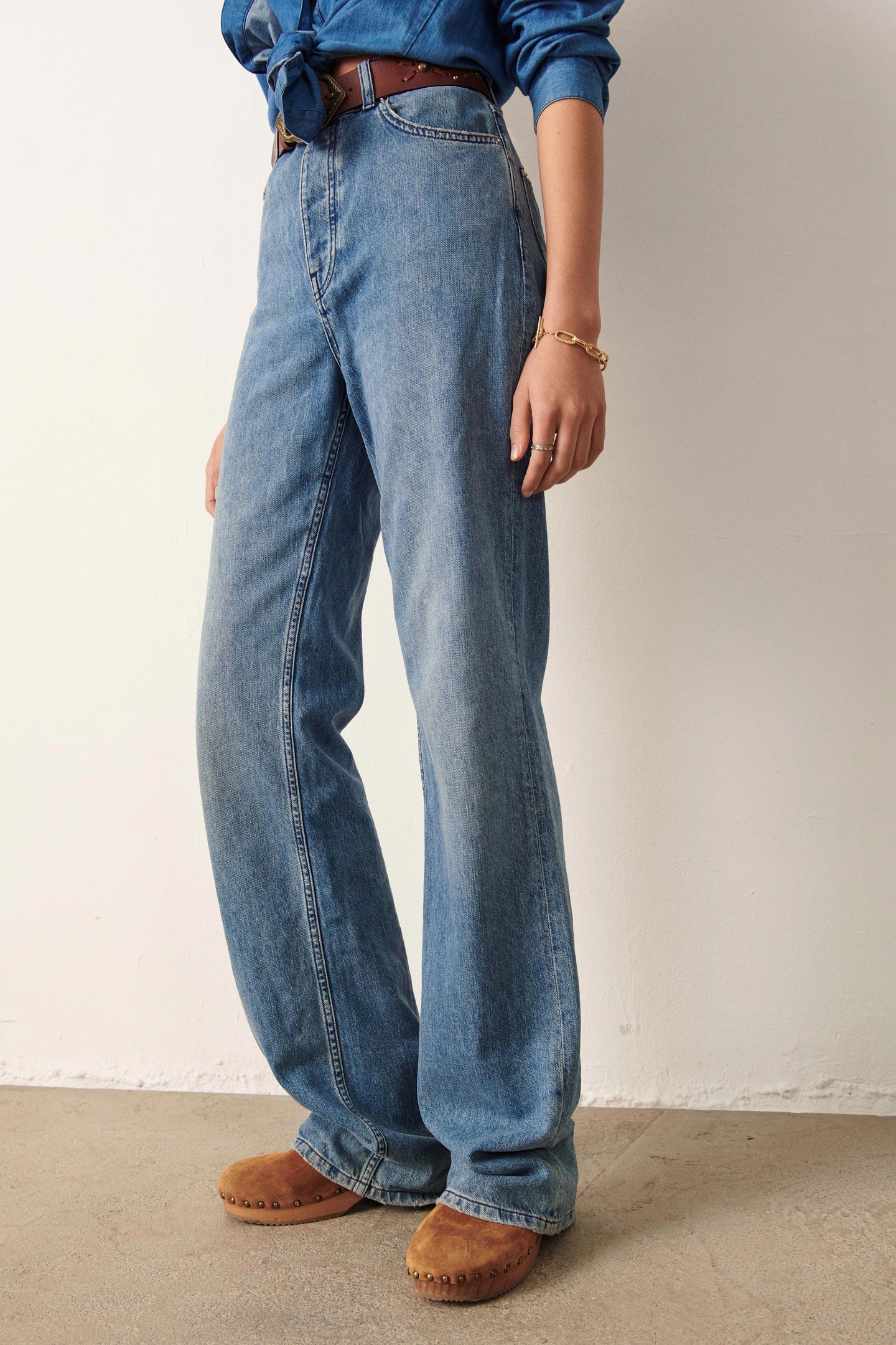 BA&SH Flare Blue Maat: S | Flared Jeans Outlet | Dames | Blauw
