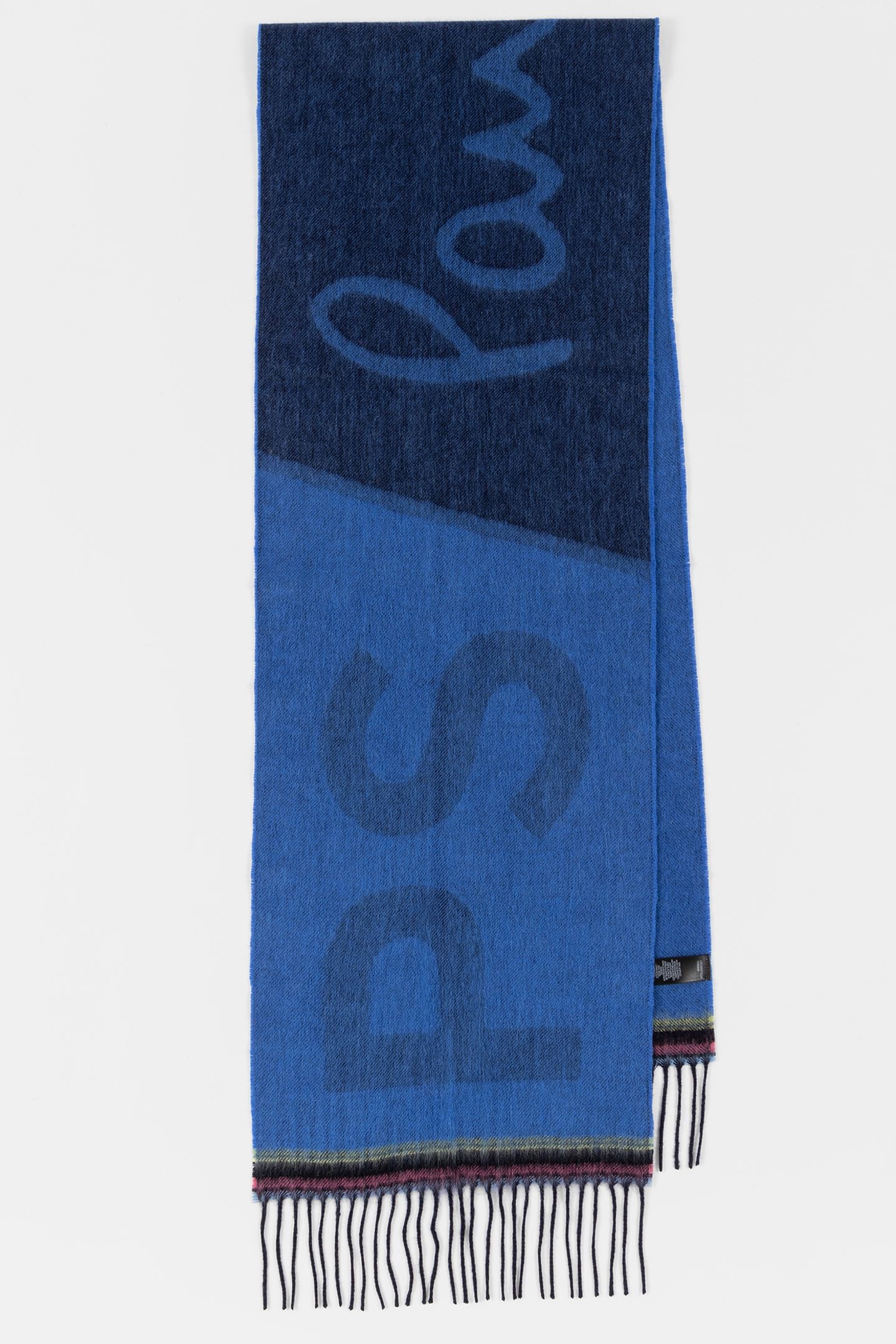 Paul Smith Men Scarf Ps Tilt Logo Navy Maat: OS | Handschoenen Outlet | Heren | Blauw