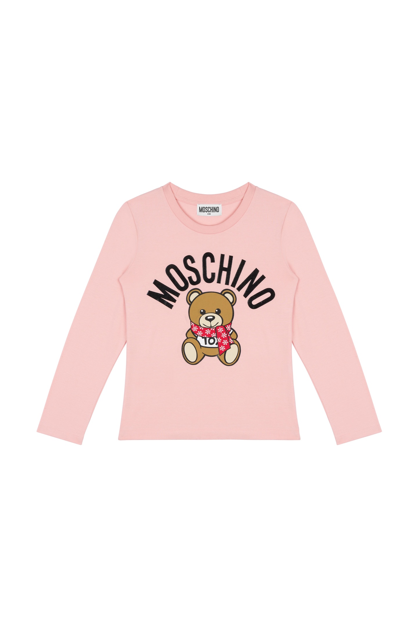 Moschino Girl's T-shirt In Jersey Winter Teddy Bear Pink Maat: 8 | Overhemden Outlet | Unisex | Roze