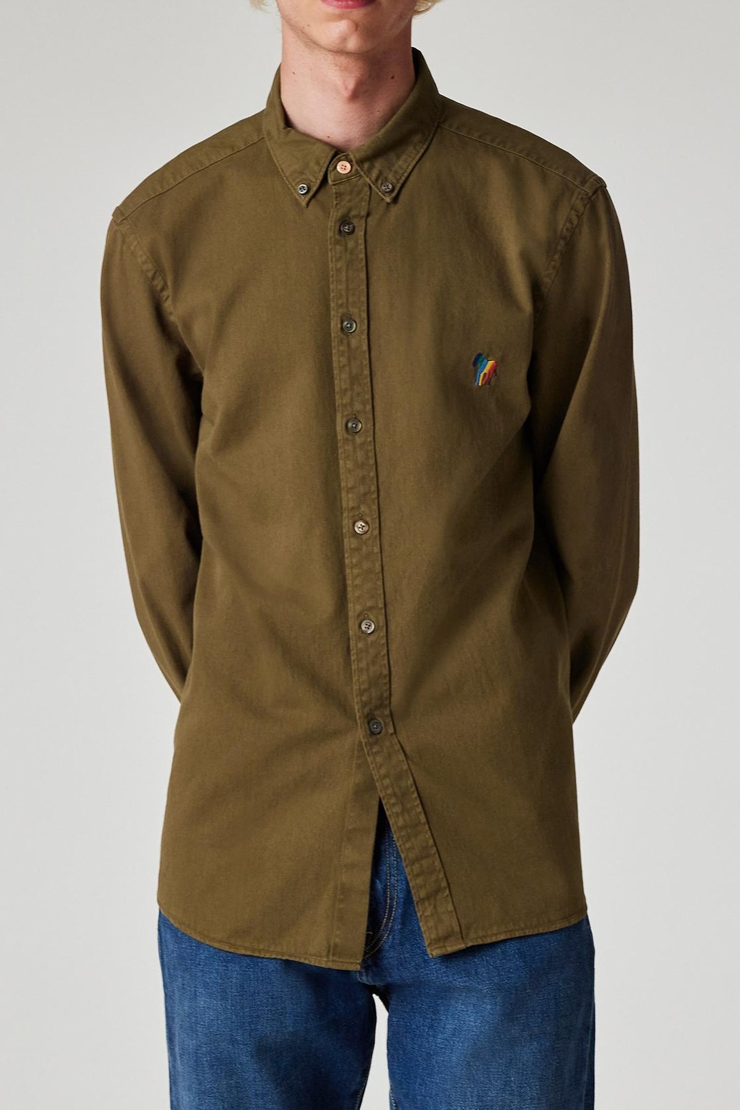 Paul Smith Mens Ls Regular Fit Bd Shirt Bs Zeb Brown Maat: S | Casual Overhemden Outlet | Heren | Bruin