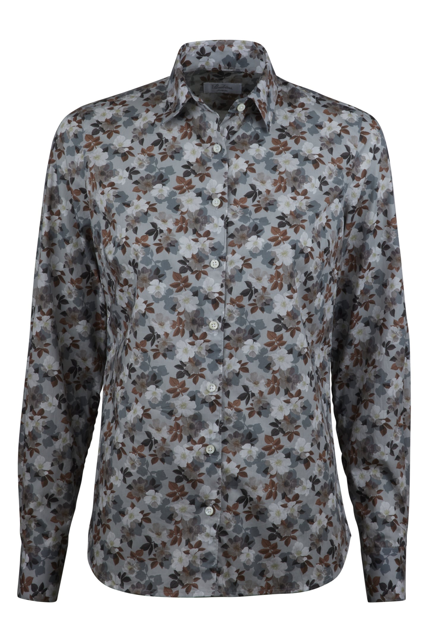 Stenströms Sofie Shirt Light Grey Pattern Größe: 36 | Longsleeves Outlet | Damen | Grau