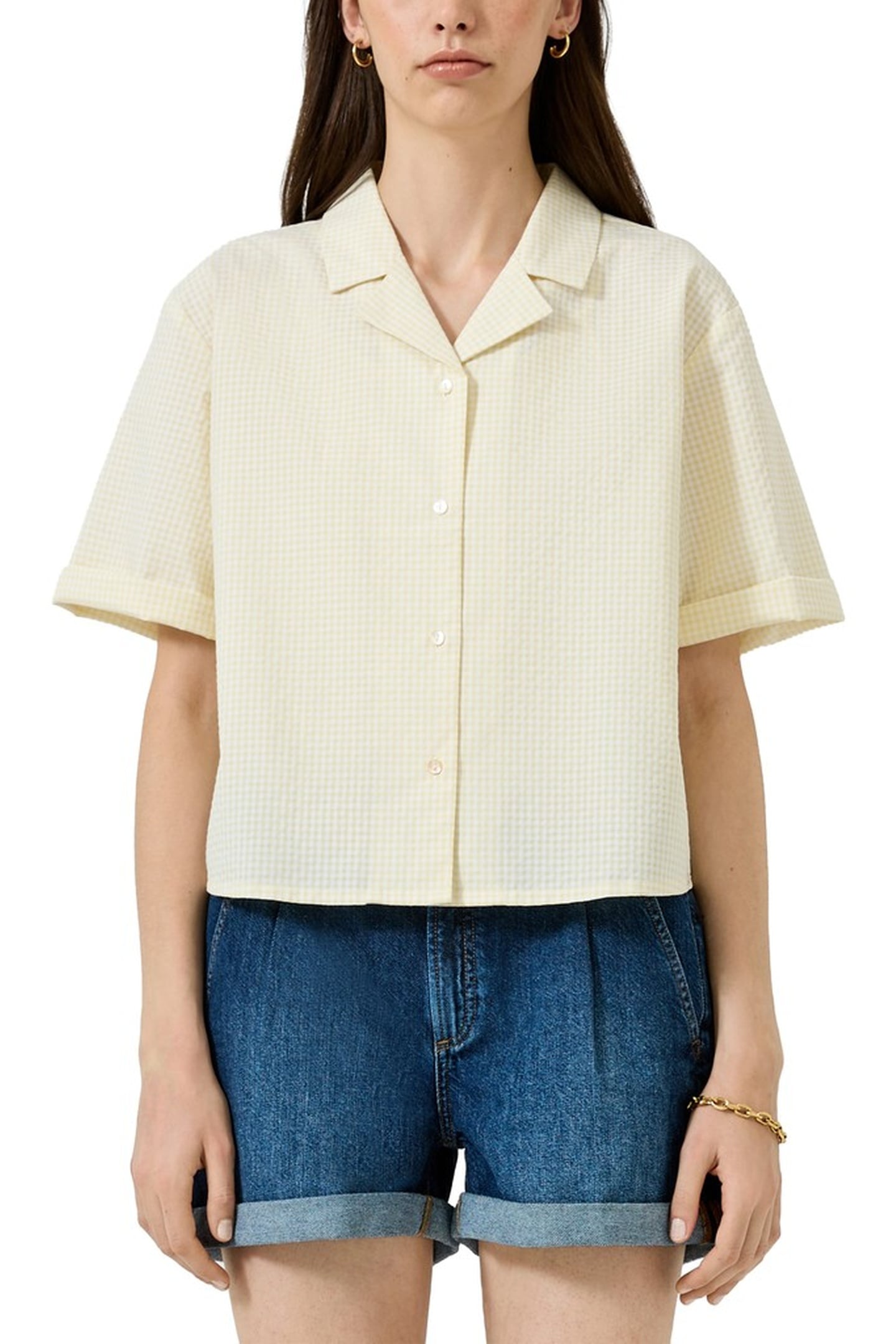 s.Oliver -qs Blouses Yellow Maat: 40 | Blouses Outlet | Dames | Geel