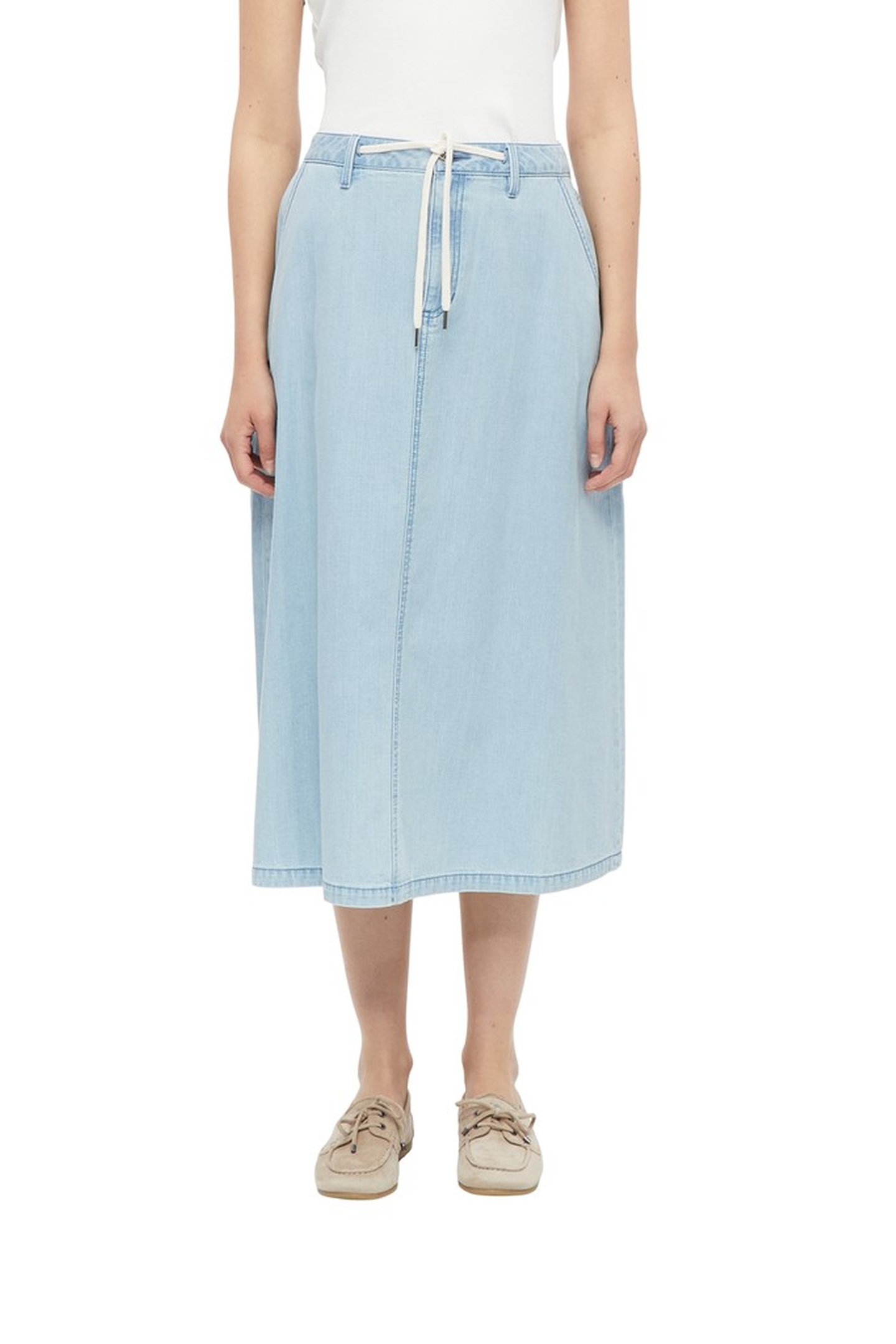 s.Oliver  Skirts Blue Denim Maat: 38 | Midi Rokken Outlet | Dames | Blauw