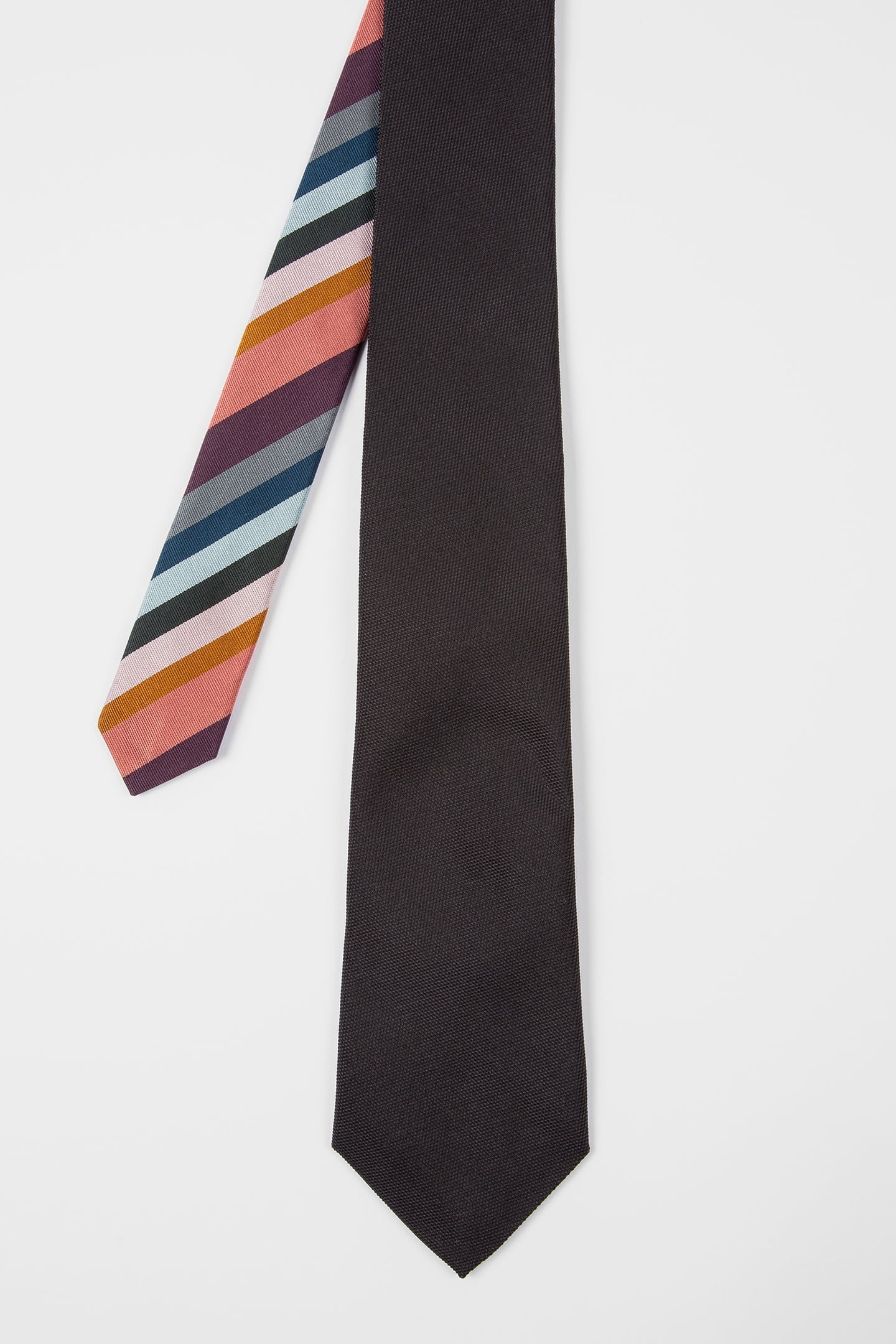 Paul Smith Men Tie Artist Tail Black Maat: 8 | Stropdassen Outlet | Heren | Zwart