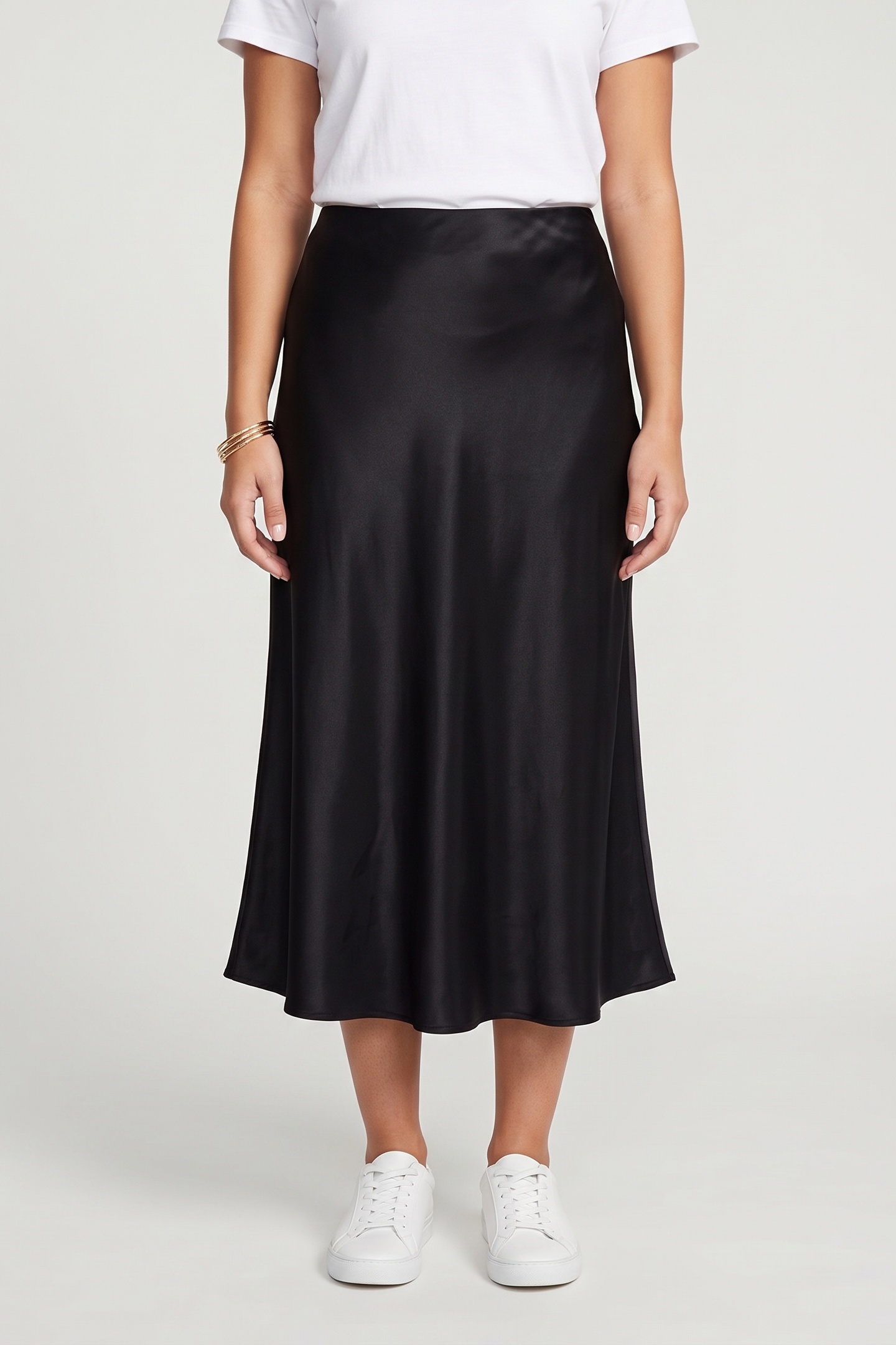 & Other Stories Es Alfrida Slip Skirt Black Maat: 38 | Midi Rokken Outlet | Dames | Zwart