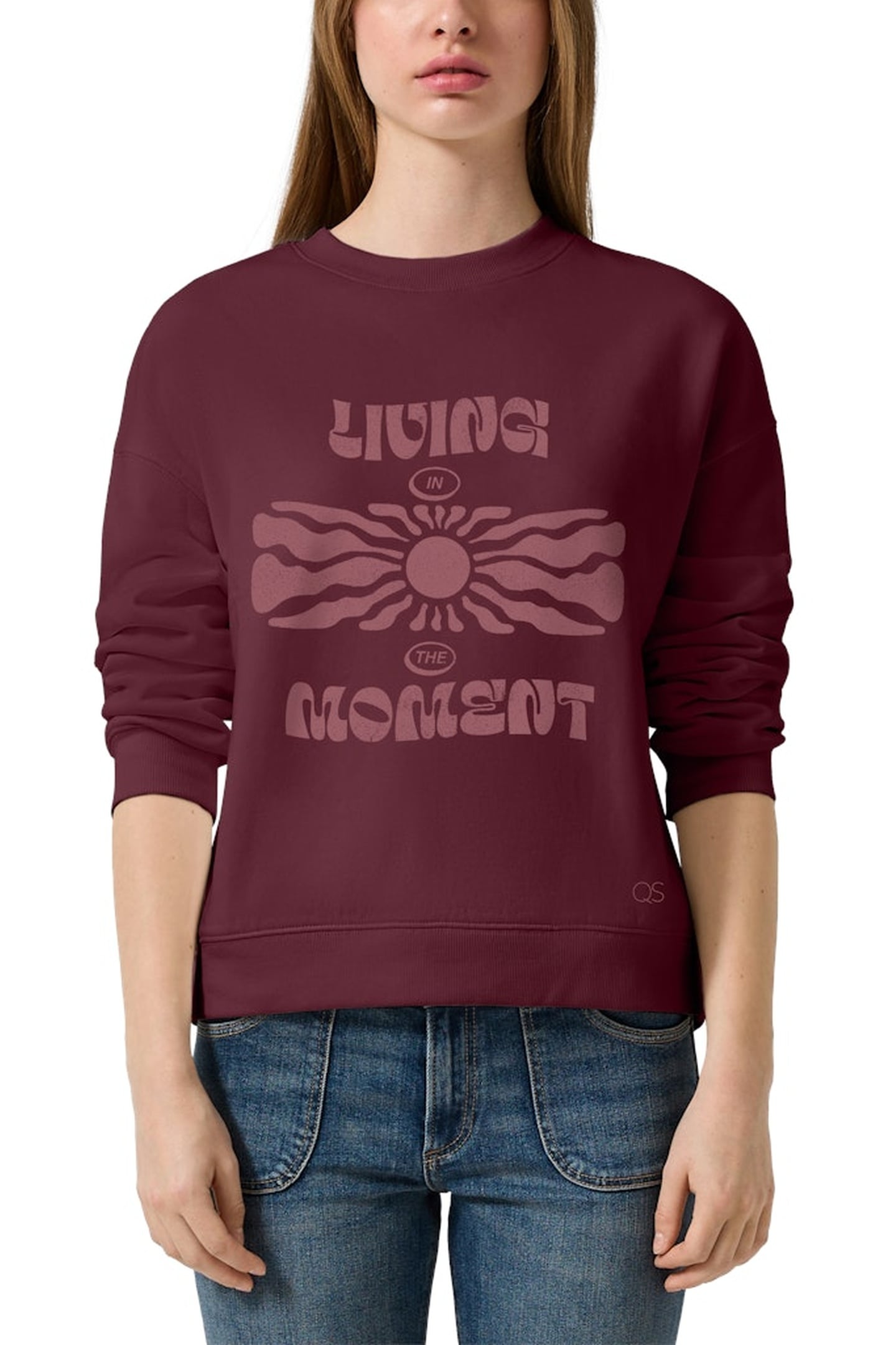s.Oliver -qs Sweatshirts Burgundy Maat: XS | Sweaters Outlet | Dames | Groen