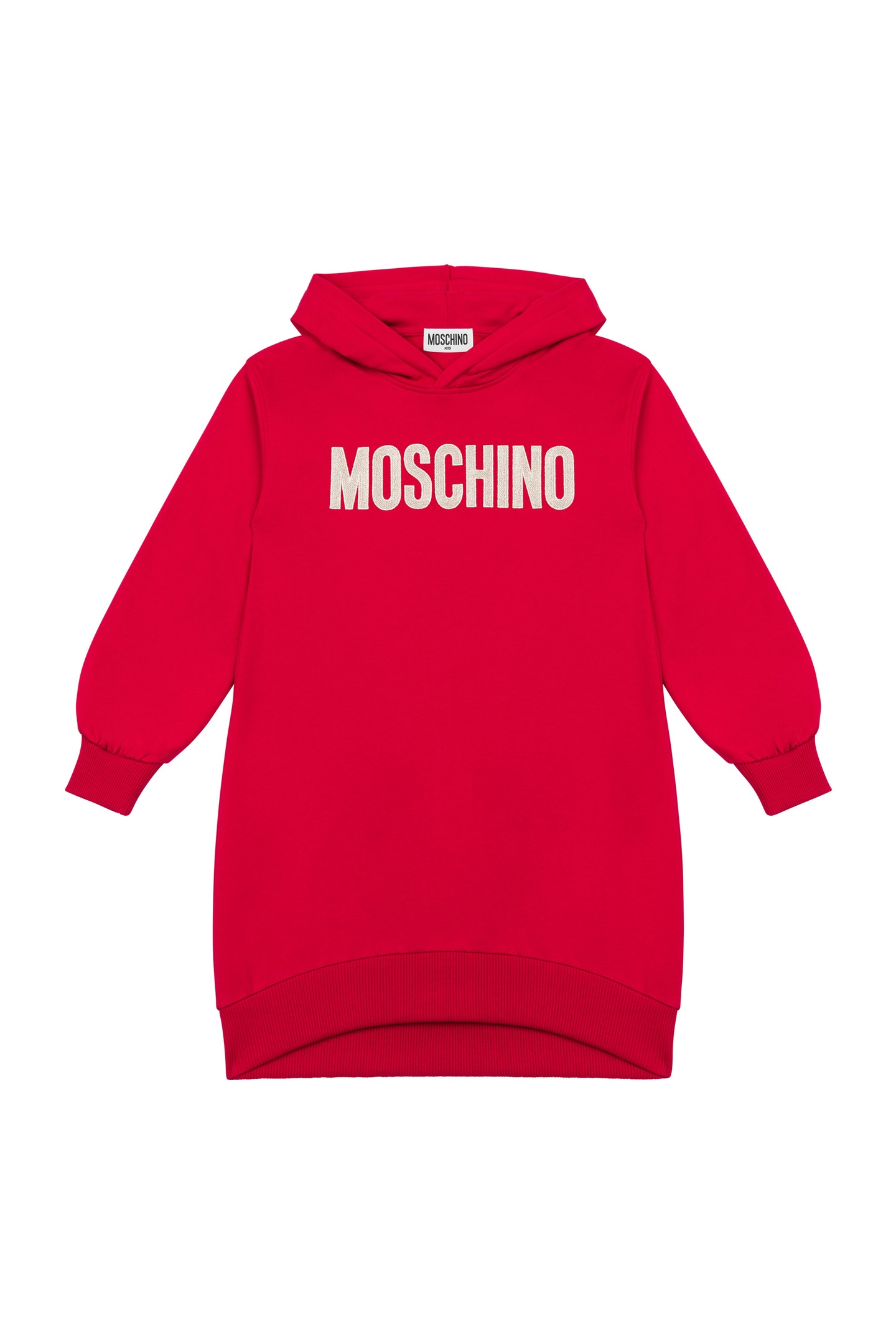 Moschino Girl's Hoodie Dress With Logo Embroidery Red Maat: 4 | Jurken Outlet | kids | Rood