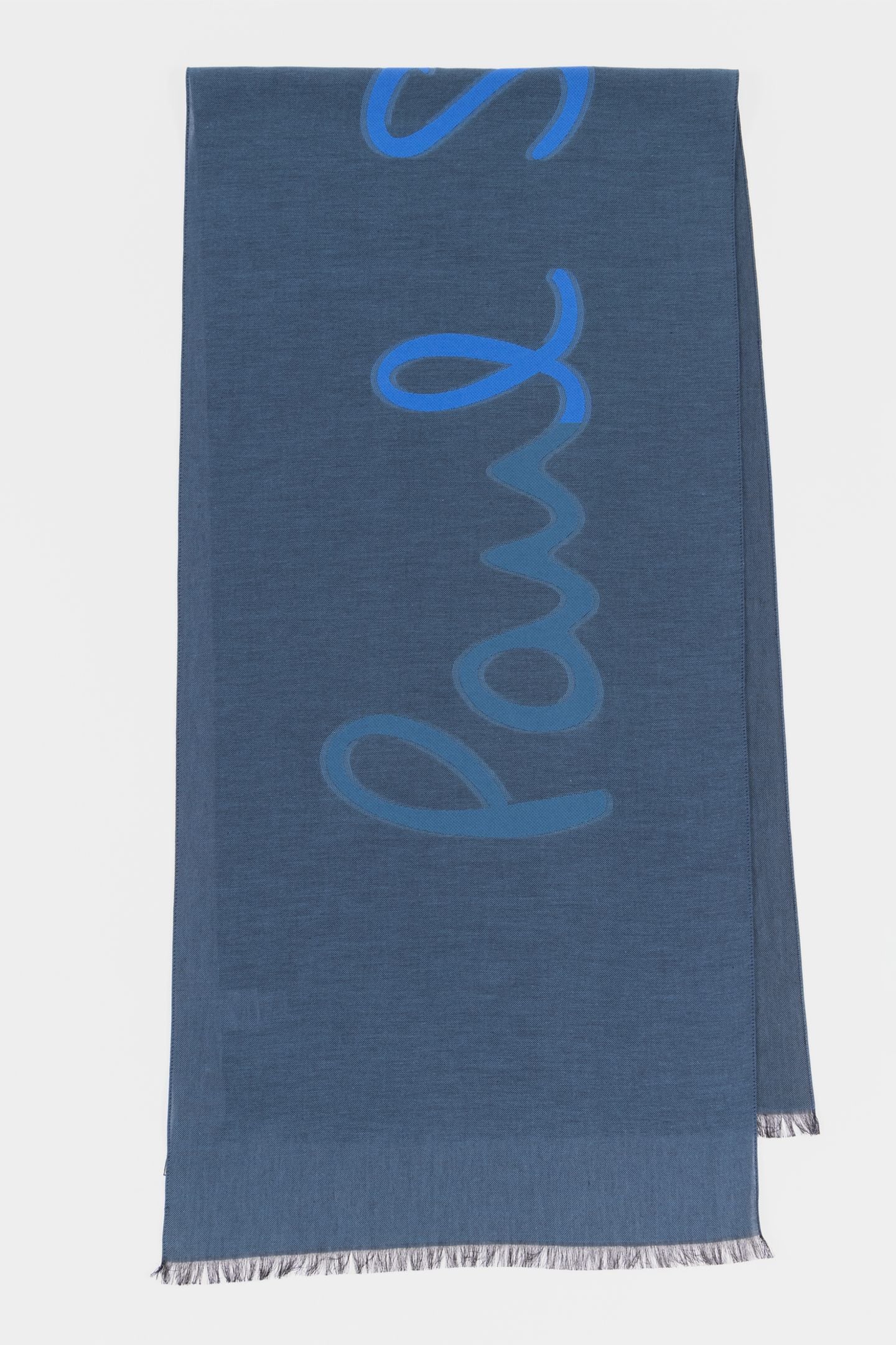 Paul Smith Men Scarf Fil Coupe Logo Petrol Green Größe: OS | Schals Outlet | Herren | Grün
