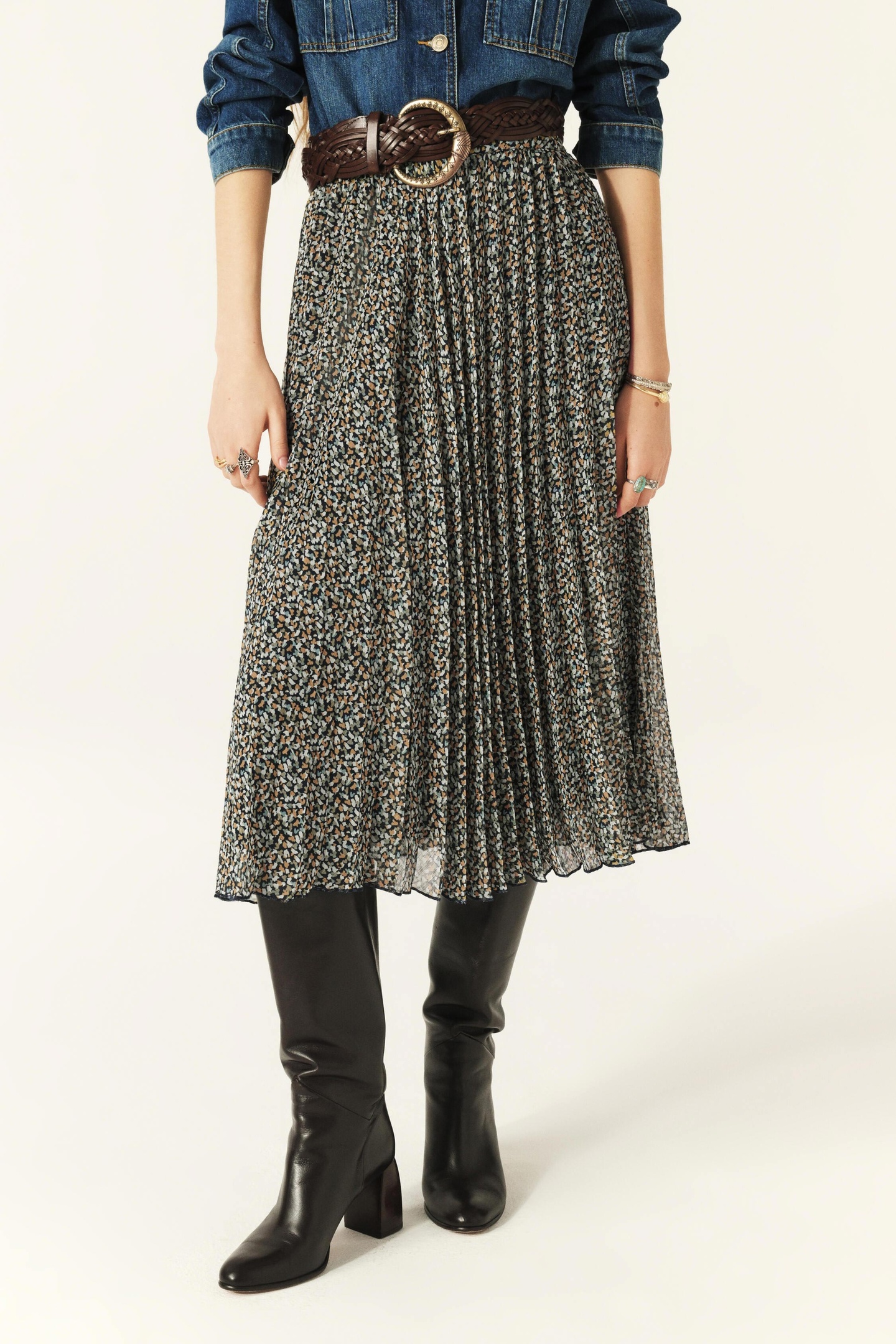 BA&SH Mid-length Skirt Blue Größe: 44 | Midiröcke Outlet | Damen | Blau