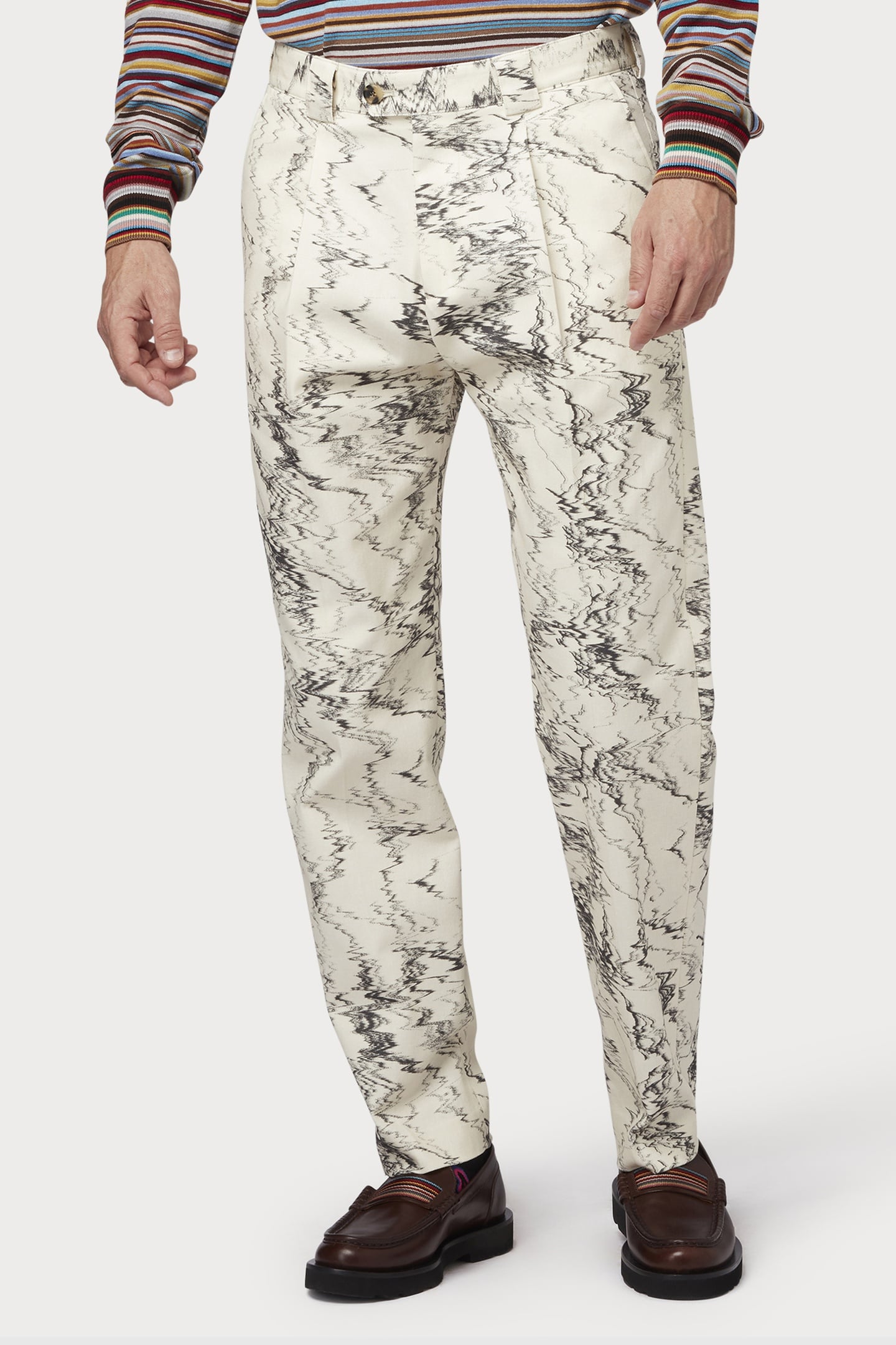 Paul Smith Mens Trouser Off White Maat: W36 | Tailored Broeken Outlet | Heren | Wit