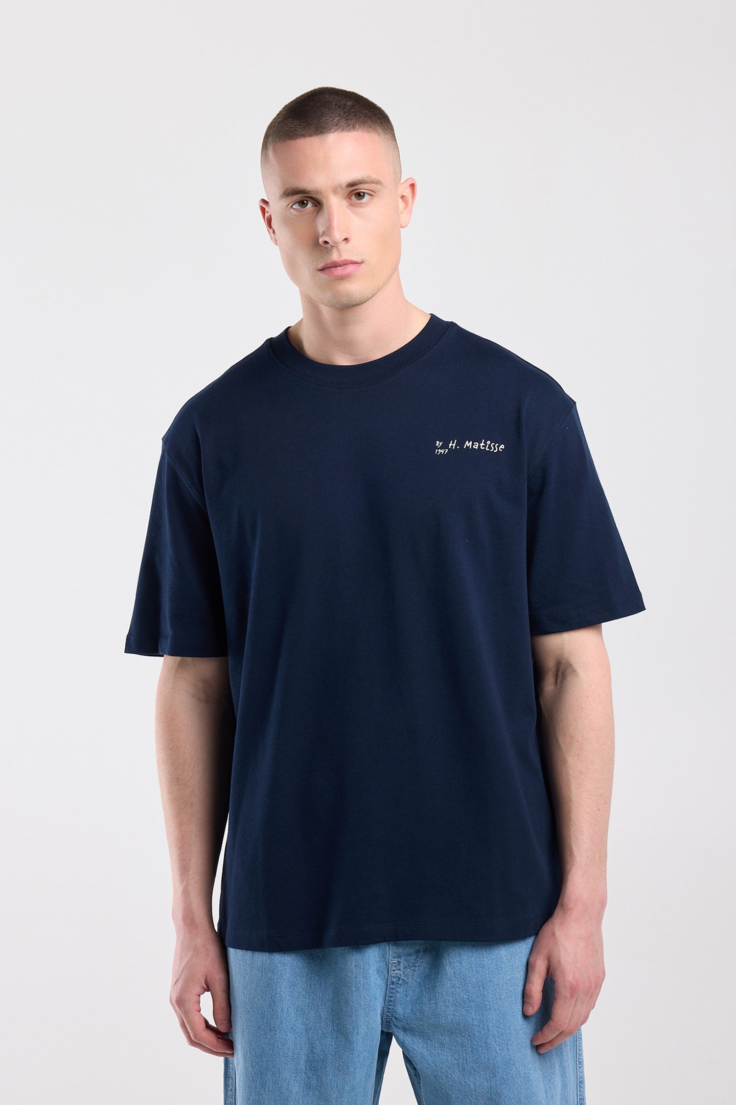 America Today Eagle Midnight Maat: S | Basic T-Shirts Outlet | Heren | Blauw