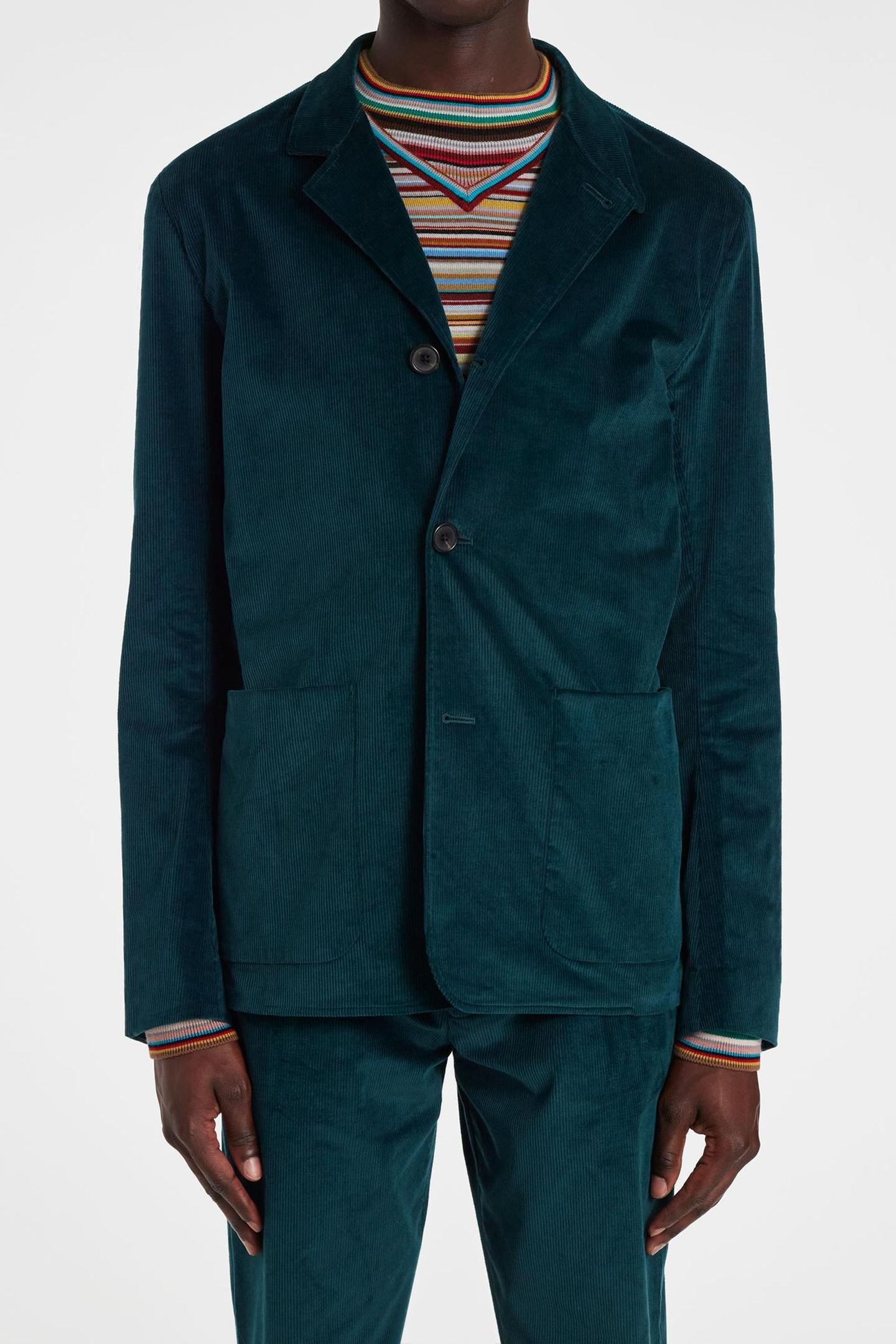 Paul Smith Mens 4btn Casual Jkt Petrol Green Maat: XL | Blazers Outlet | Heren | Groen