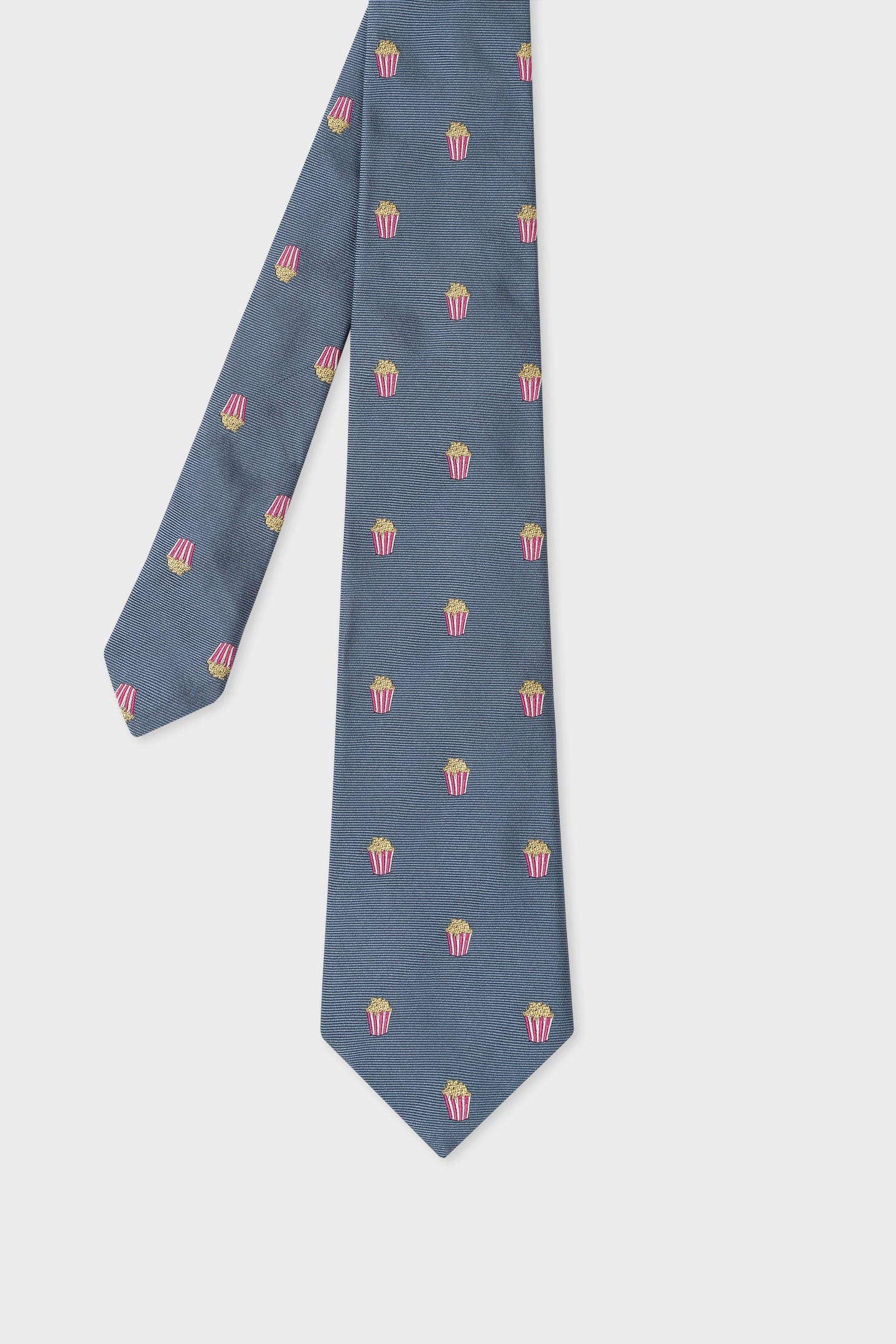 Paul Smith Men Tie Popcorn Light Blue Size: 8 | Ties Outlet | Heren | Blauw