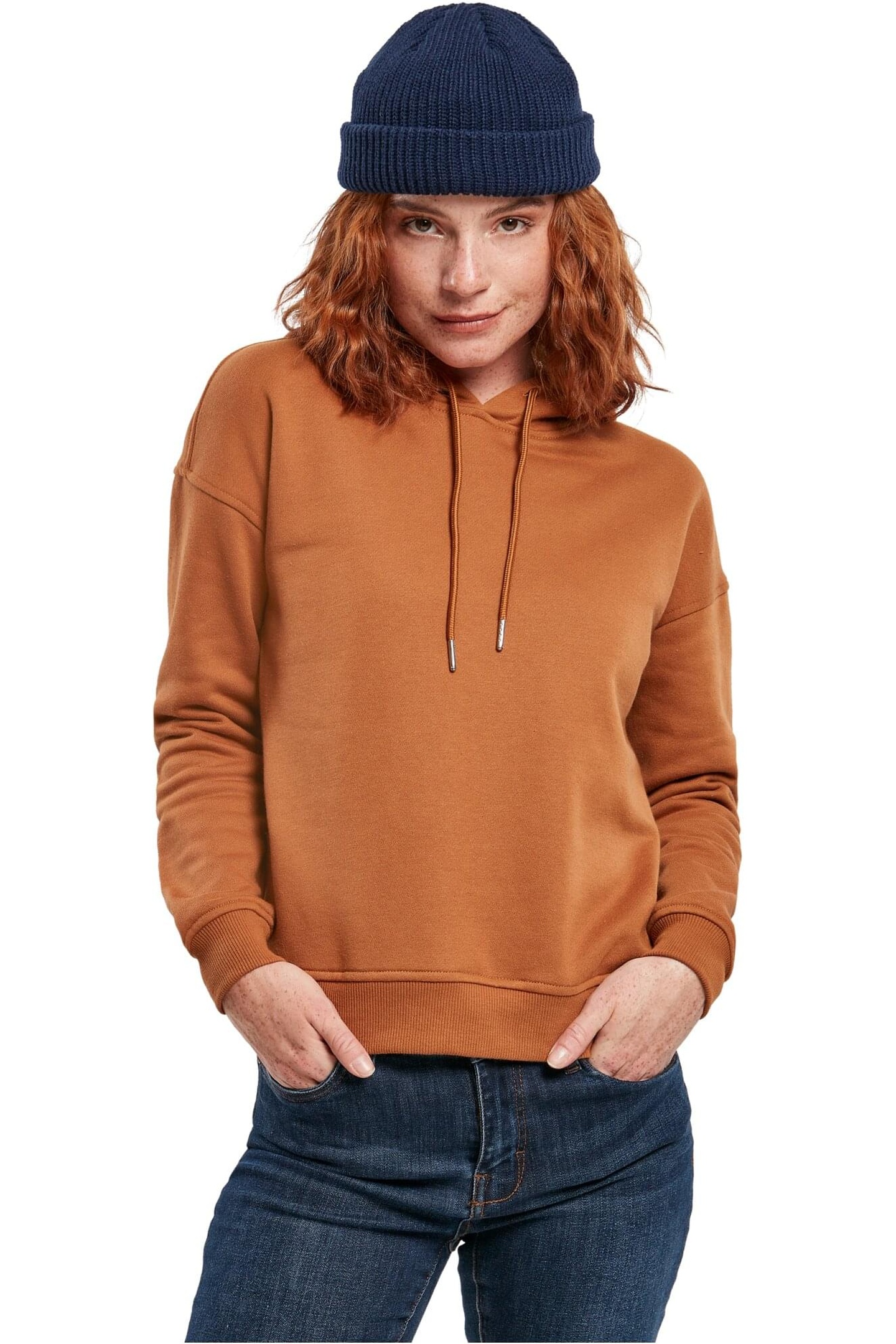 Urban Classics Ladies Hoody Toffee Maat: XS | Sweaters Outlet | Dames | Bruin