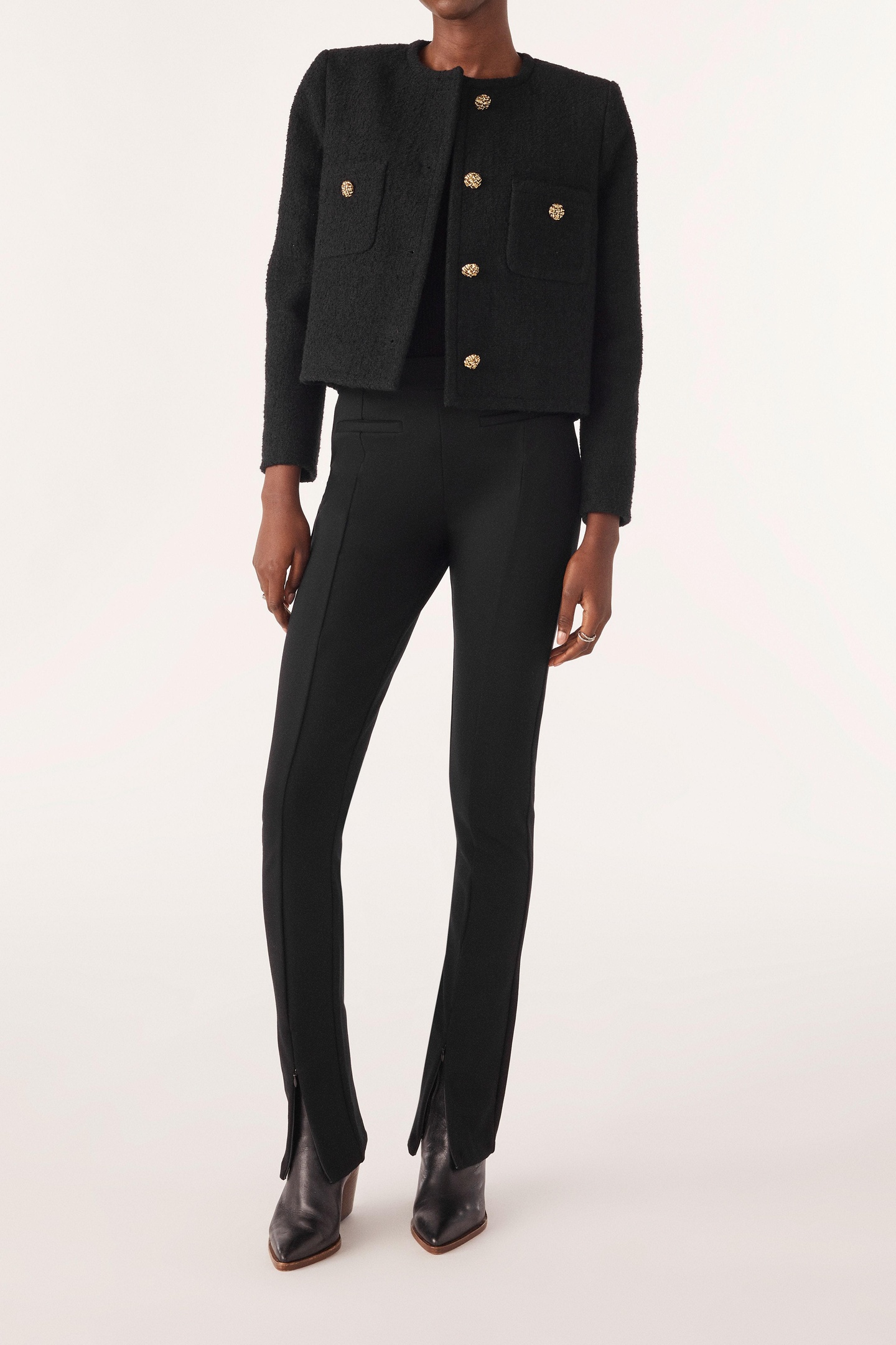 BA&SH Slim Black Maat: 42 | Pantalons Outlet | Dames | Zwart