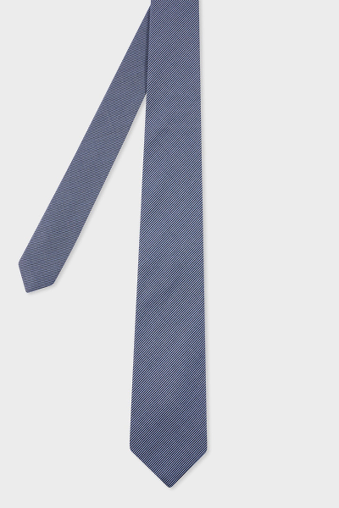 Paul Smith Men Tie Cotton Stripe Light Blue Maat: 8 | Stropdassen Outlet | Heren | Blauw