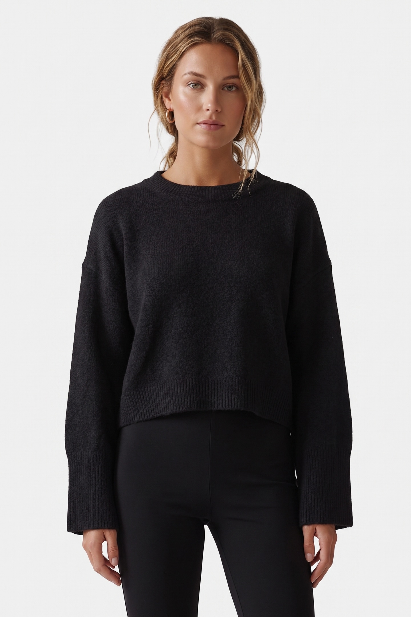 STUDIO AMAYA Diana Knitwear Black Maat: L | Longsleeves Outlet | Dames | Zwart