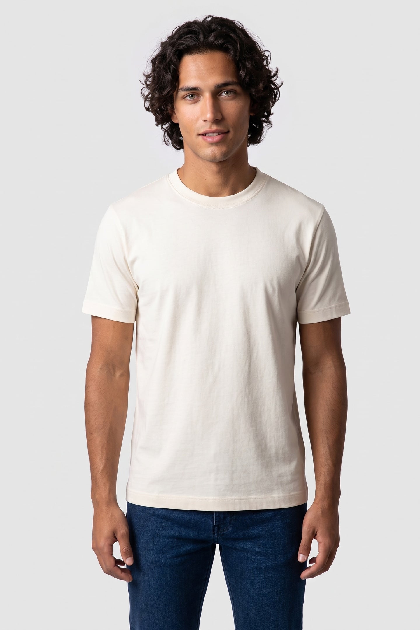 ARKET Niko 220 Gsm Relaxed T-shirt White Size: S | Basic T-Shirts Outlet | Heren | Wit