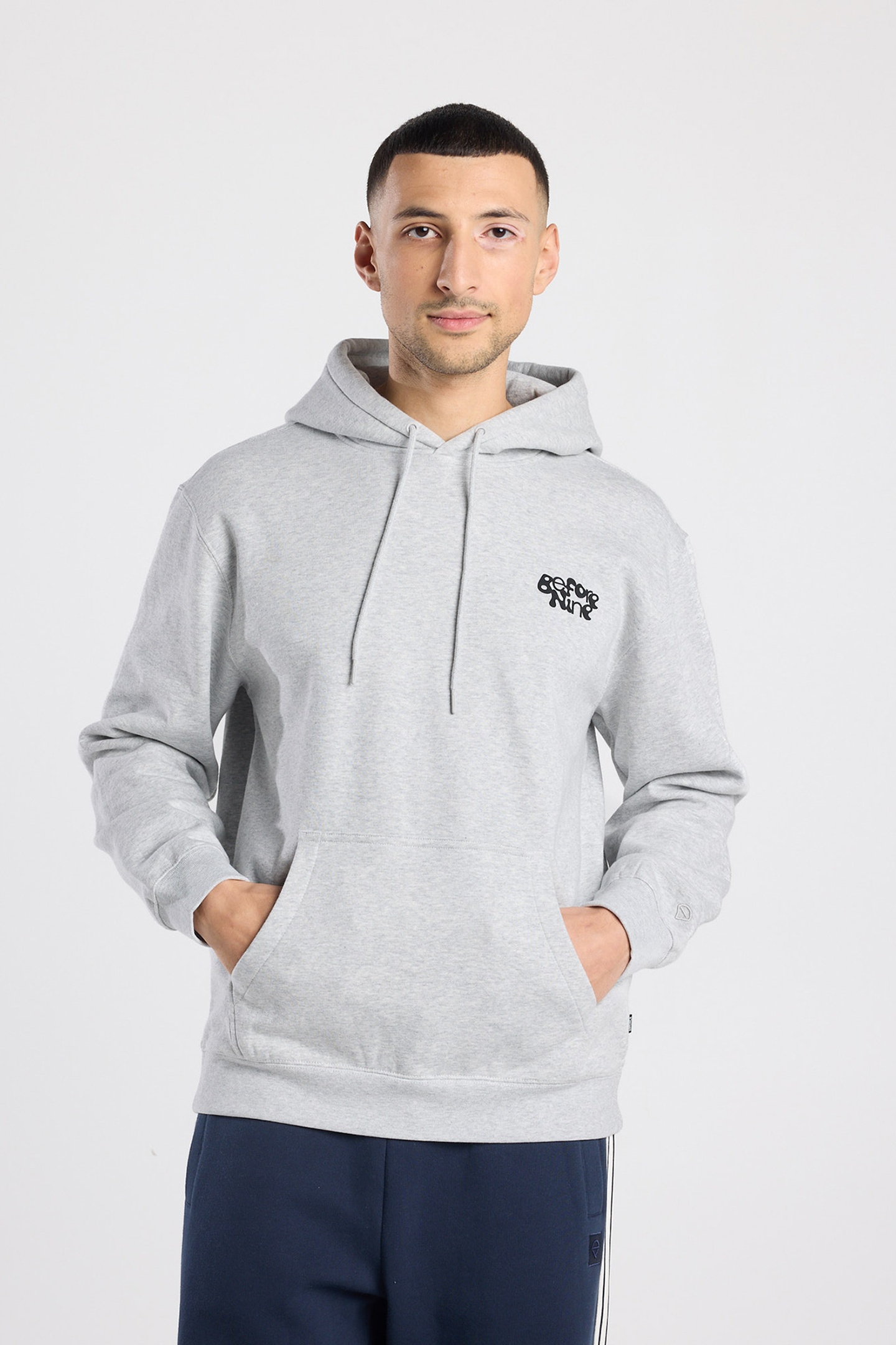 America Today Spencer Hood Light Grey Melange Maat: L | Sweaters Outlet | Heren | Grijs