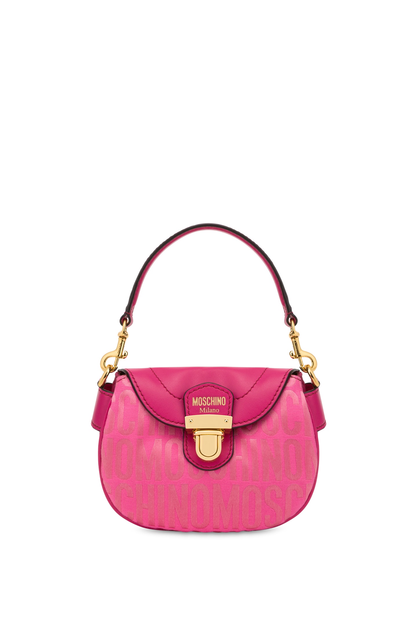 Moschino Small Allover Logo Handbag Pink Maat: OS | Handtassen Outlet | Dames | Roze