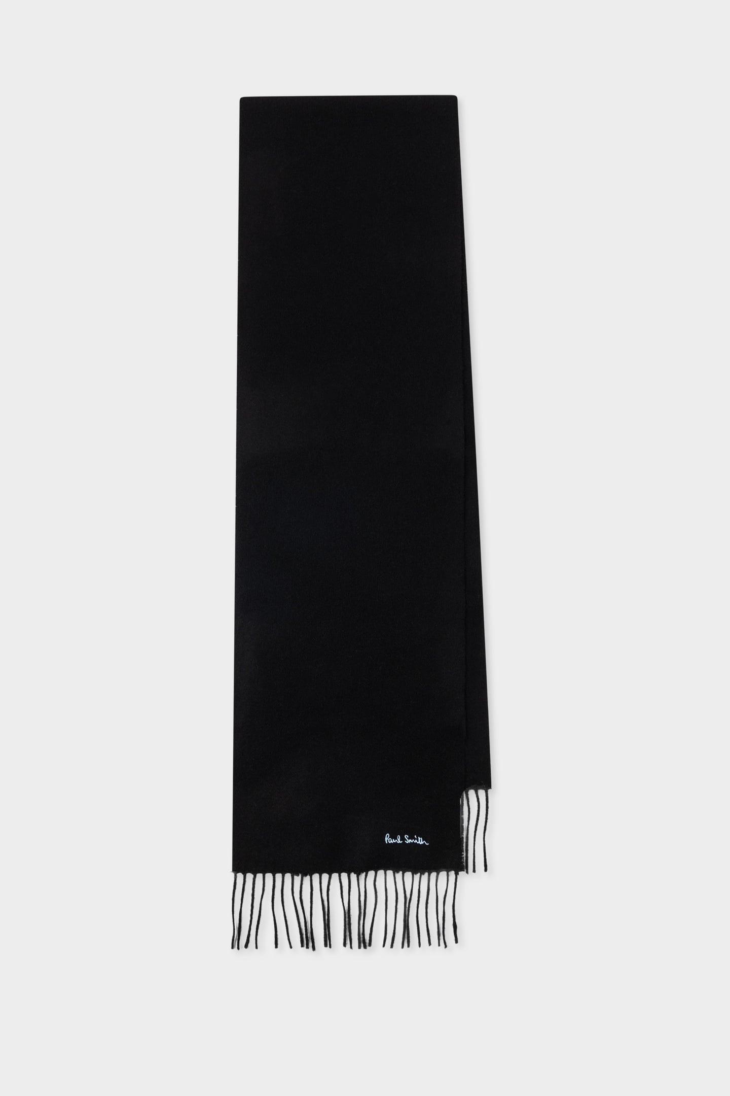 Paul Smith Men Scarf Plain Wool Black Melange Size: OS | Scarves & Gloves Outlet | Heren | Zwart