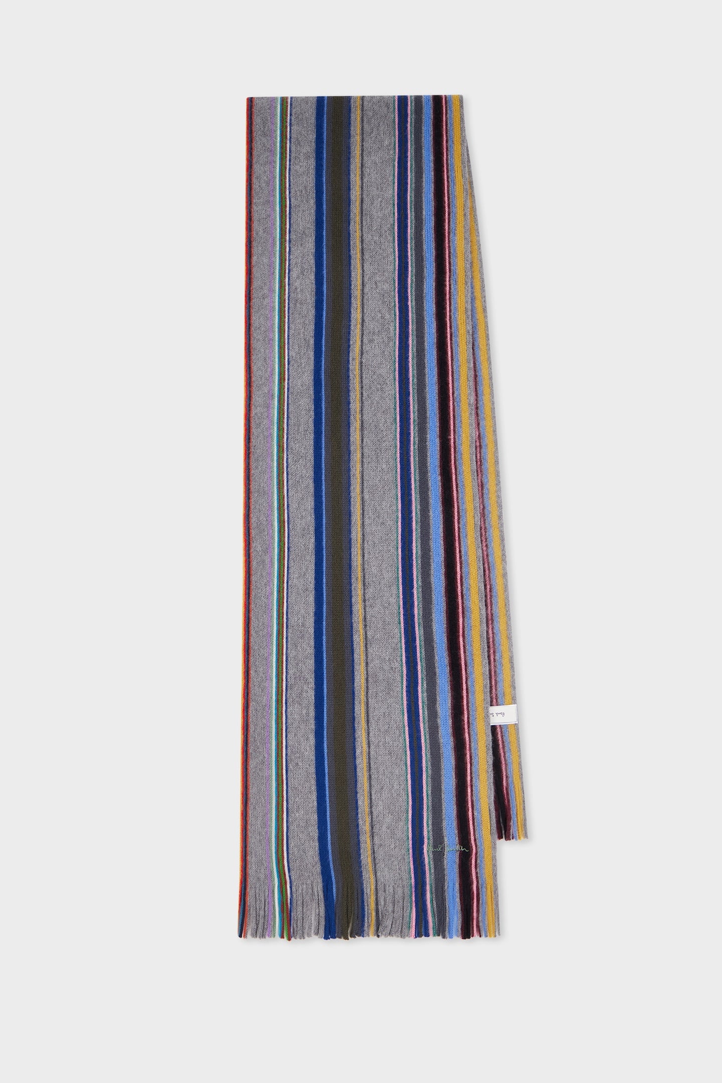 Paul Smith Men Scarf Darcie Bright Grey Maat: OS | Handschoenen Outlet | Heren | Grijs