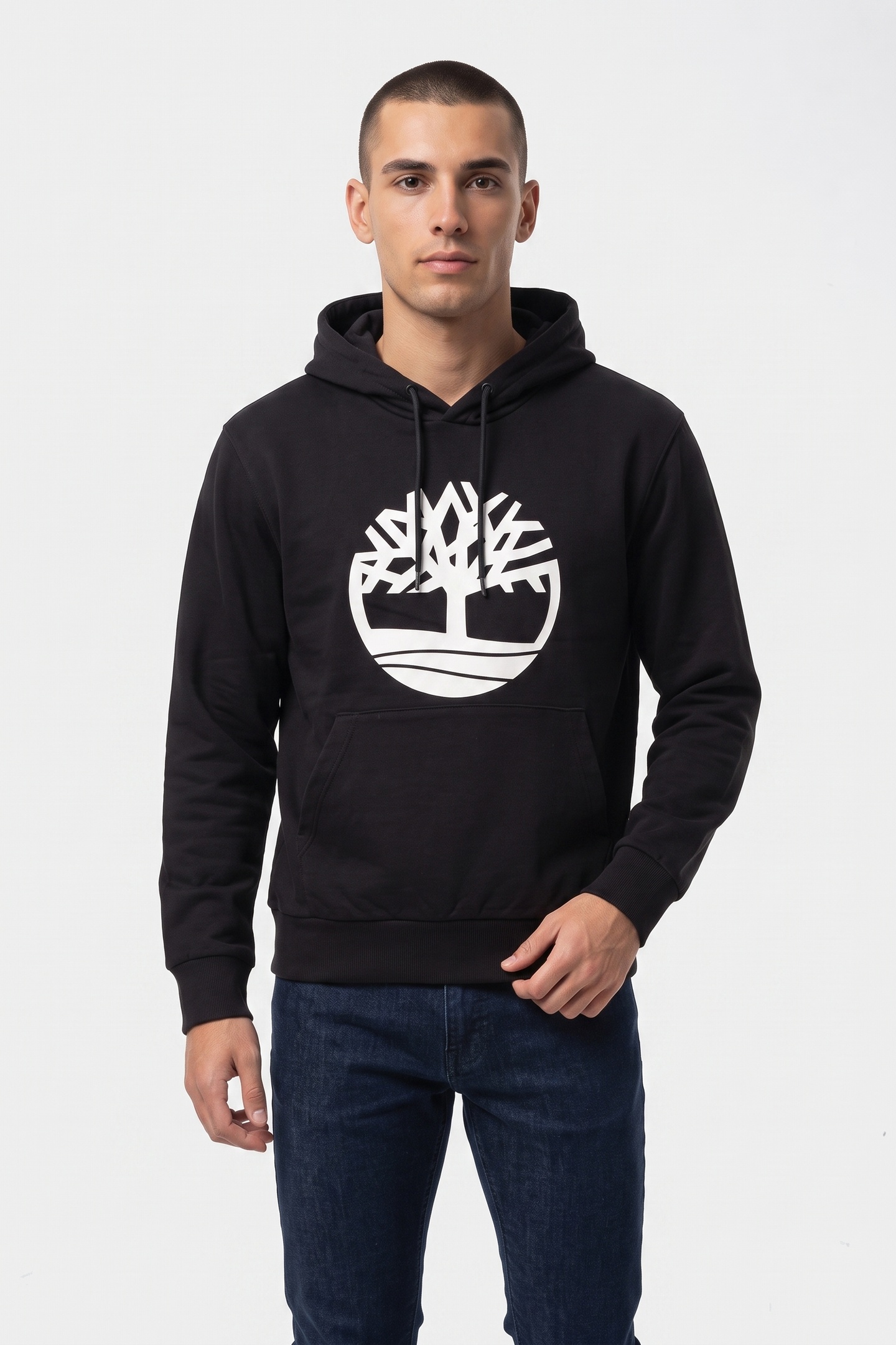 Timberland Northwood Tree Logo Bb Hoodie Black/white Taglia: L | Felpe con cappuccio Outlet | Uomo | Nero