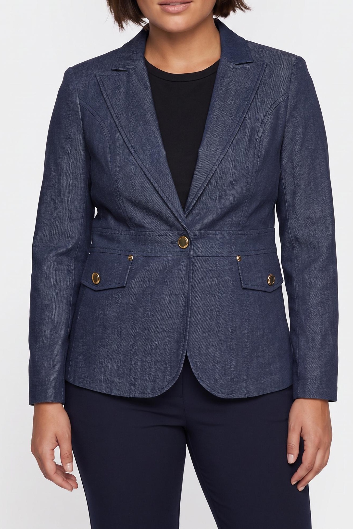GUESS Blazer With Flap Poc Dark Wash Maat: 36 | Spijkerjassen Outlet | Dames | Blauw