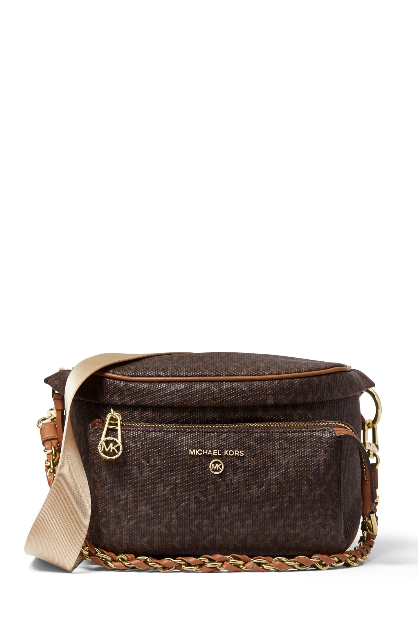 Michael Kors Medium Sling Pack Messenger Brown/acorn Maat: OS | Handtassen Outlet | Dames | Bruin