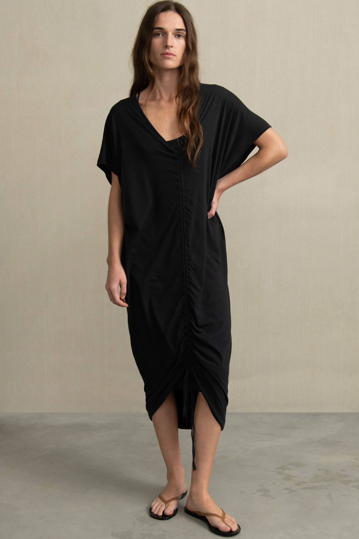 Humanoid Blake Midnight Maat: XS | Midi Jurken Outlet | Dames | Zwart