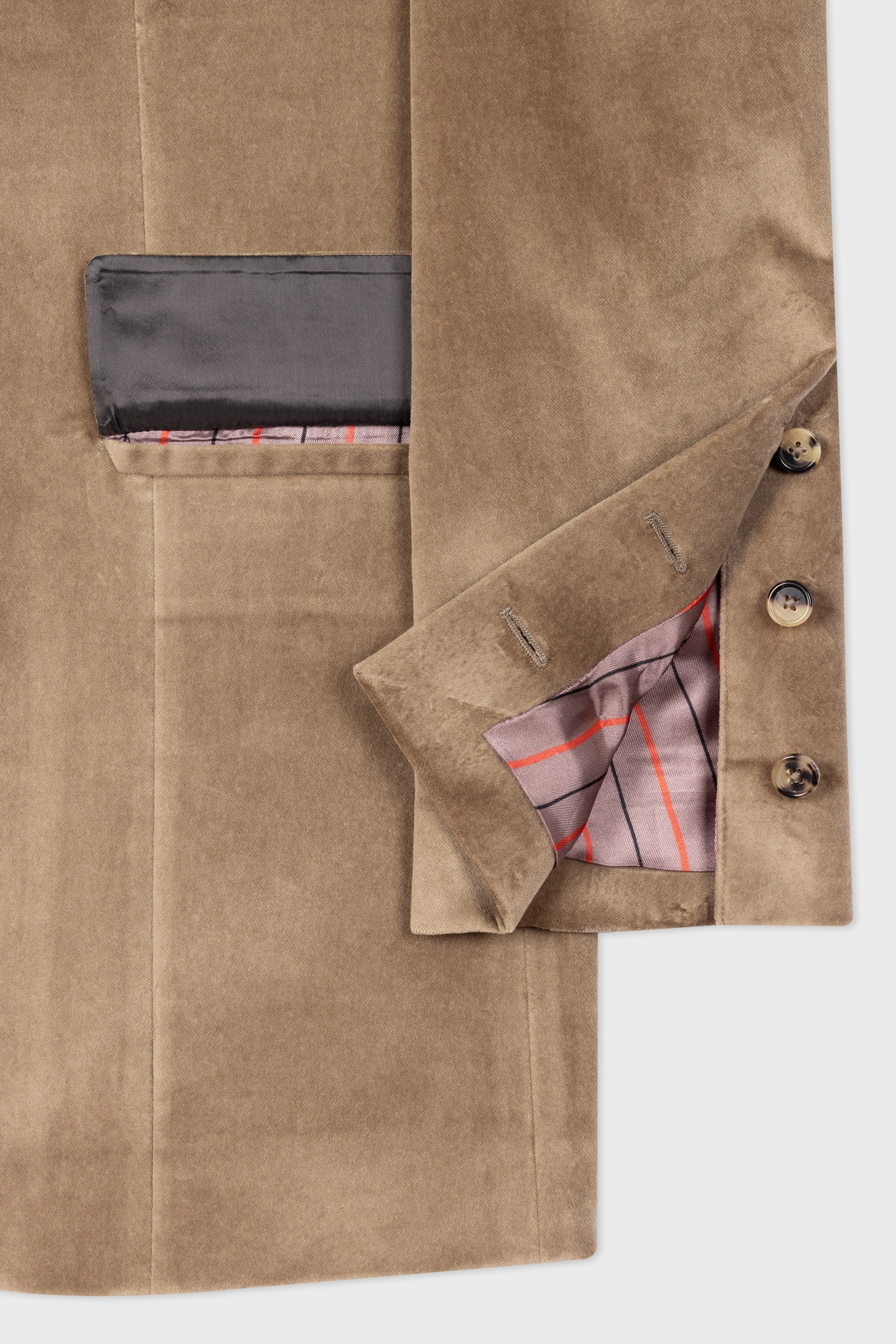 Paul Smith Mens 2 Button Jacket Khaki Size: 48 | Blazers Outlet | Heren | Bruin