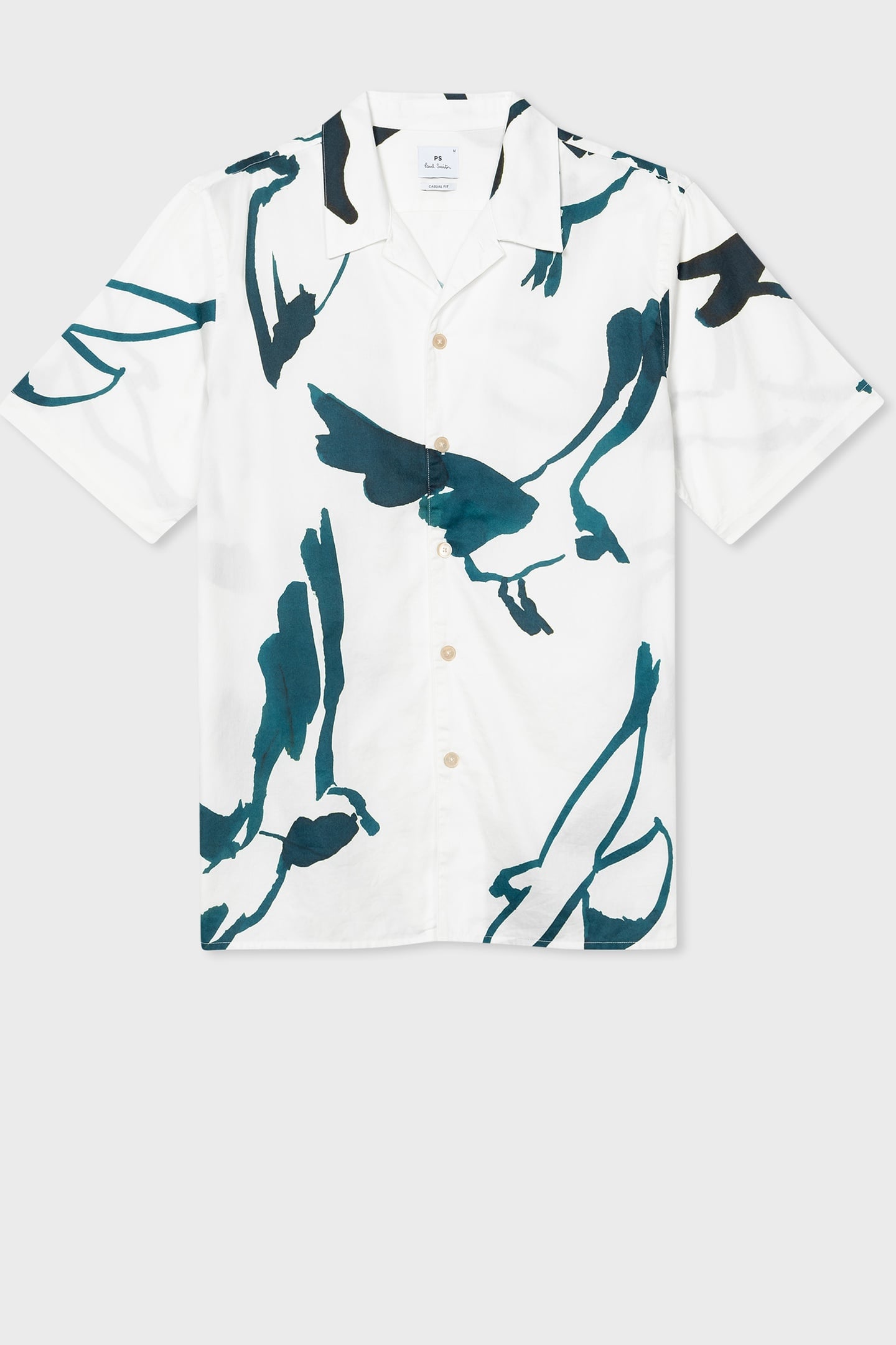 Paul Smith Mens Ss Casual Fit Shirt White Size: XS | Casual Shirts Outlet | Heren | Wit
