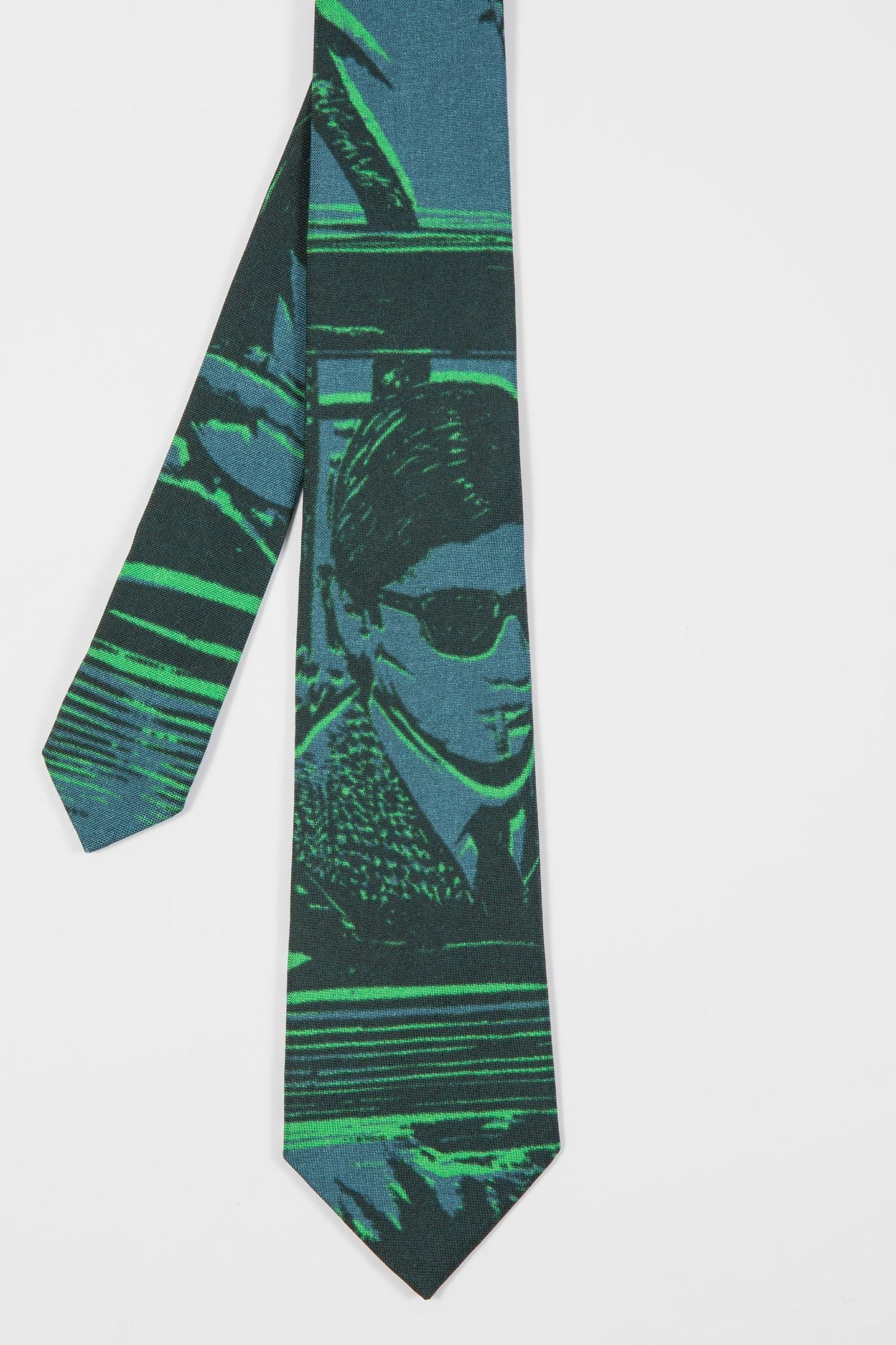 Paul Smith Men Tie Getaway Petrol Green Size: 8 | Ties Outlet | Heren | Groen