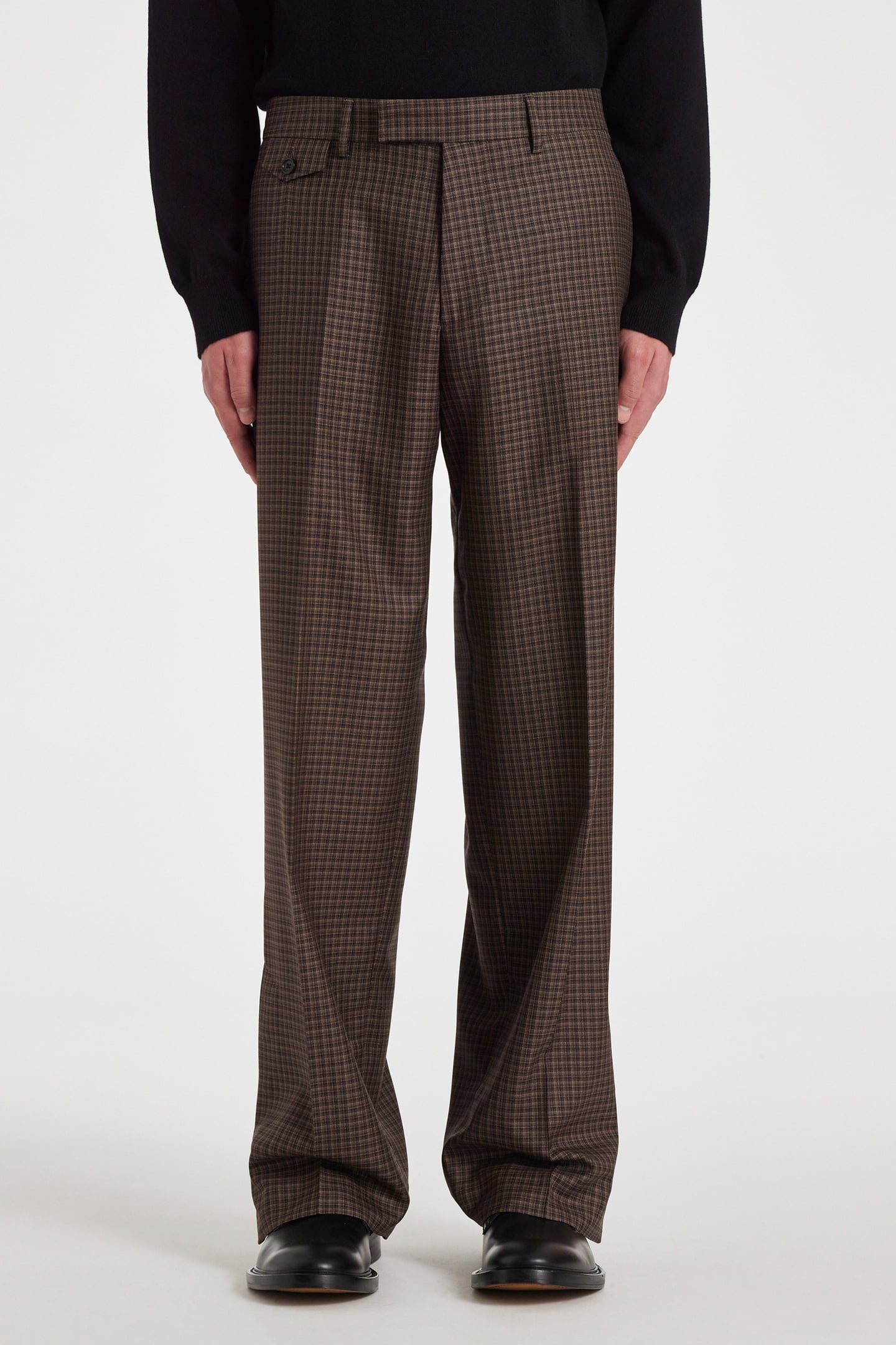 Paul Smith Mens Slim Fit Trouser Dark Brown Size: W30 | Tailored Pants Outlet | Heren | Bruin