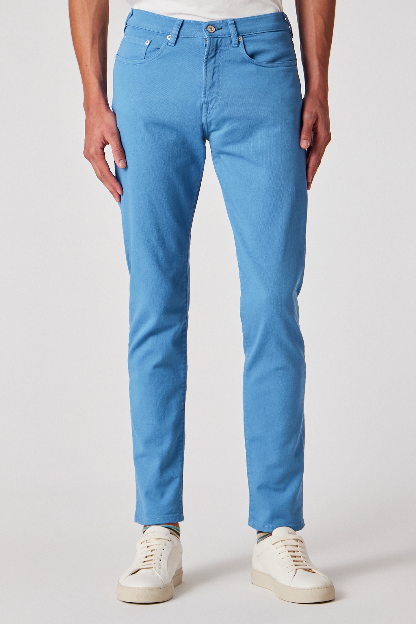 Paul Smith Mens Tapered Fit Jean Greyish Blue Maat: W30 R | Slim Jeans Outlet | Heren | Blauw