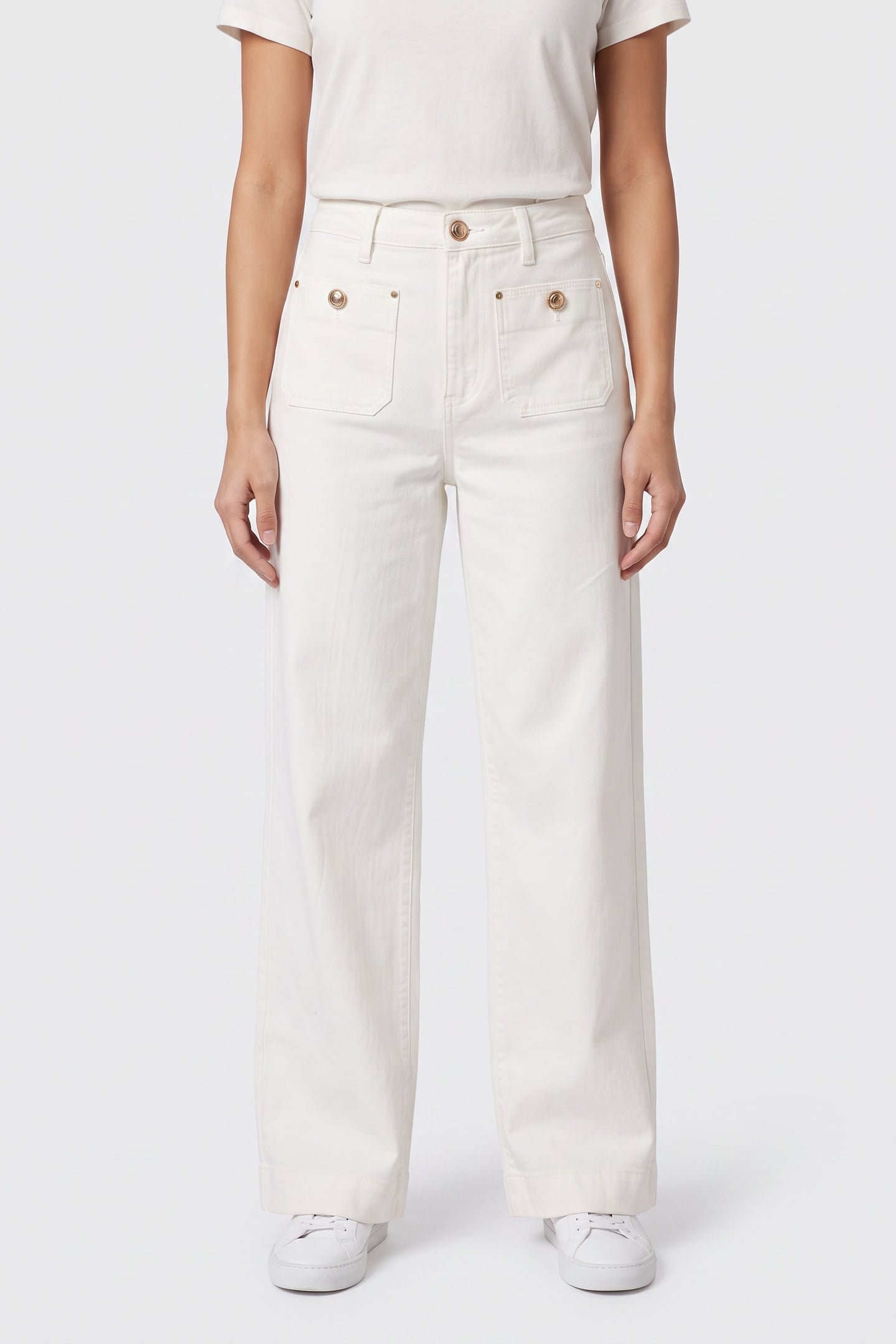 GUESS Sailor Wide Leg Calipso Maat: W29 | Jeans Outlet | Dames | Wit
