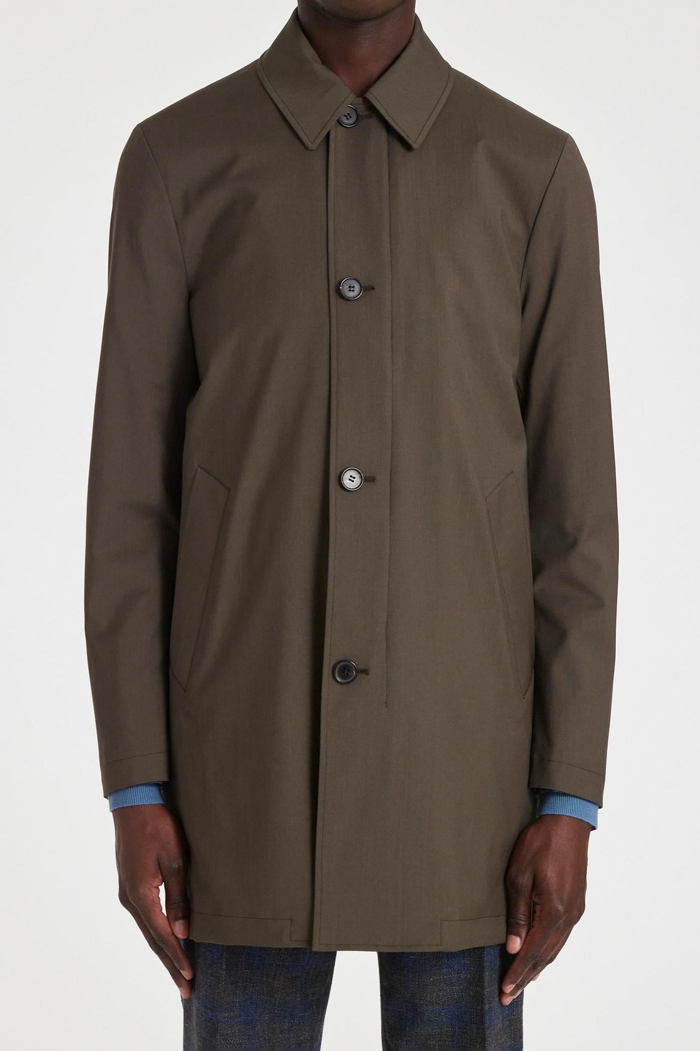 Paul Smith Mens Regular Fit Coat With Gilet Slate Maat: L | Lichte Jassen Outlet | Heren | Bruin