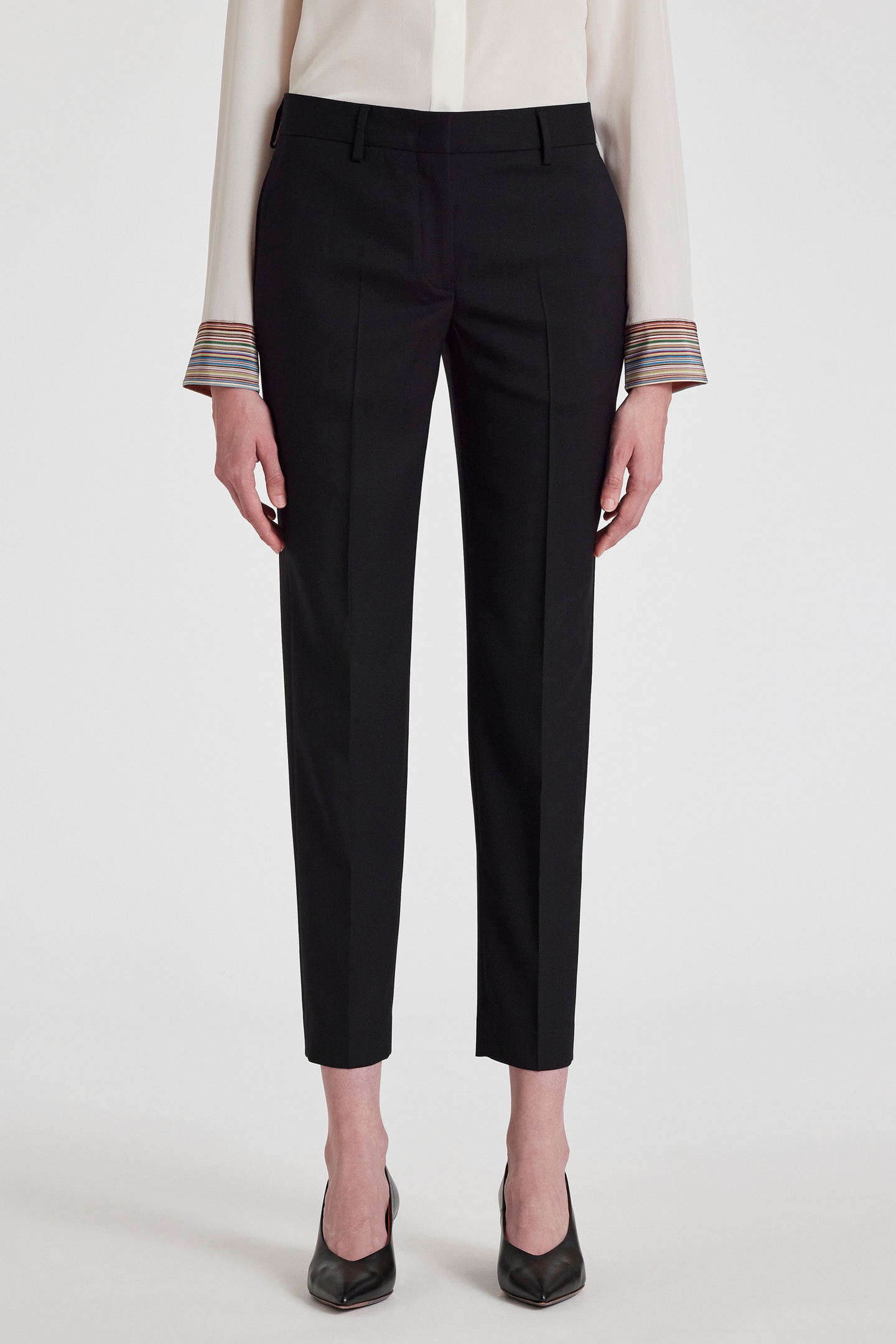 Paul Smith Womens Trousers Black Maat: 42 | Pantalons Outlet | Dames | Zwart