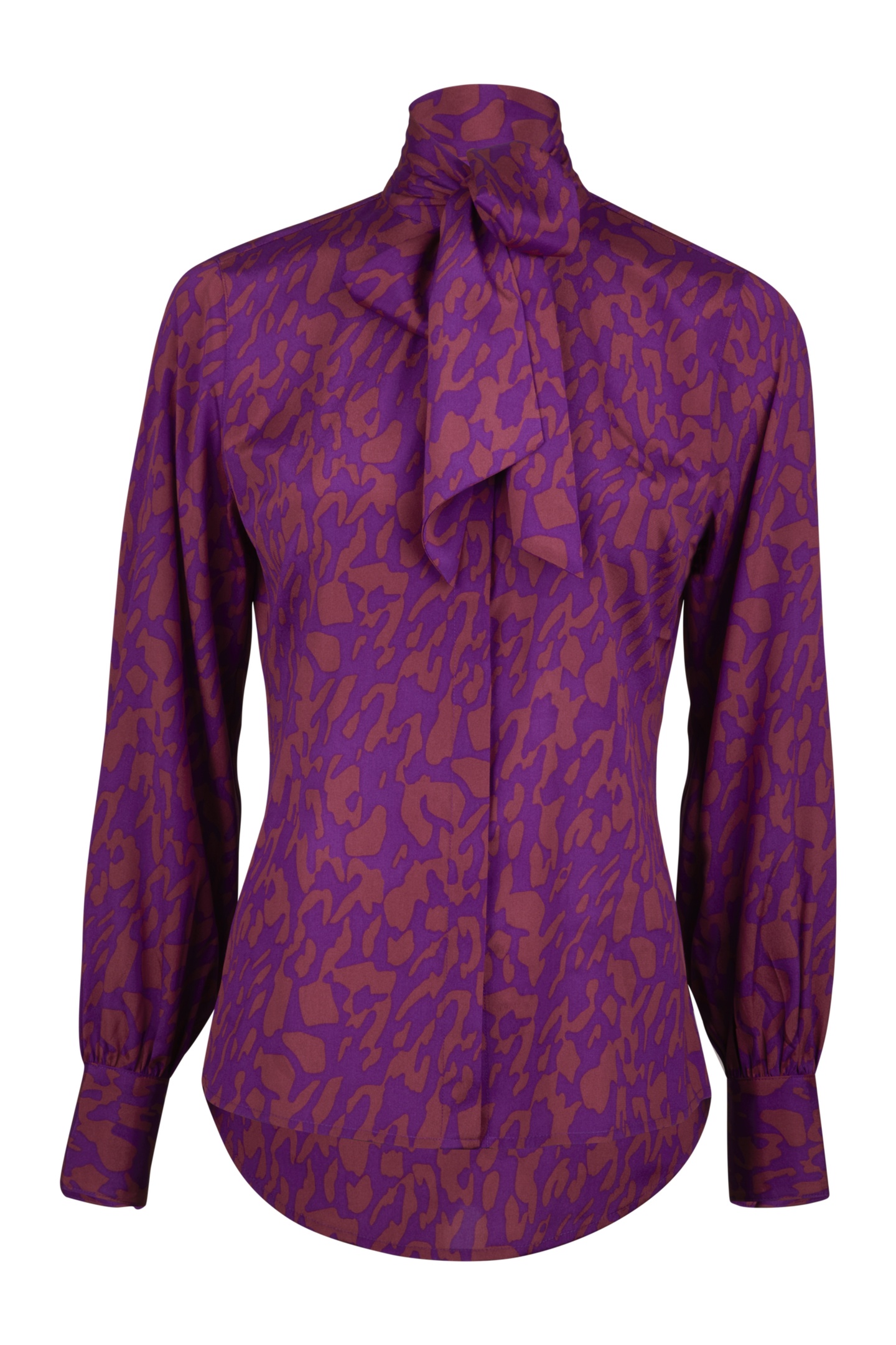 Stenströms Selma Blouse Purple Pattern Maat: 36 | Longsleeves Outlet | Dames | Paars