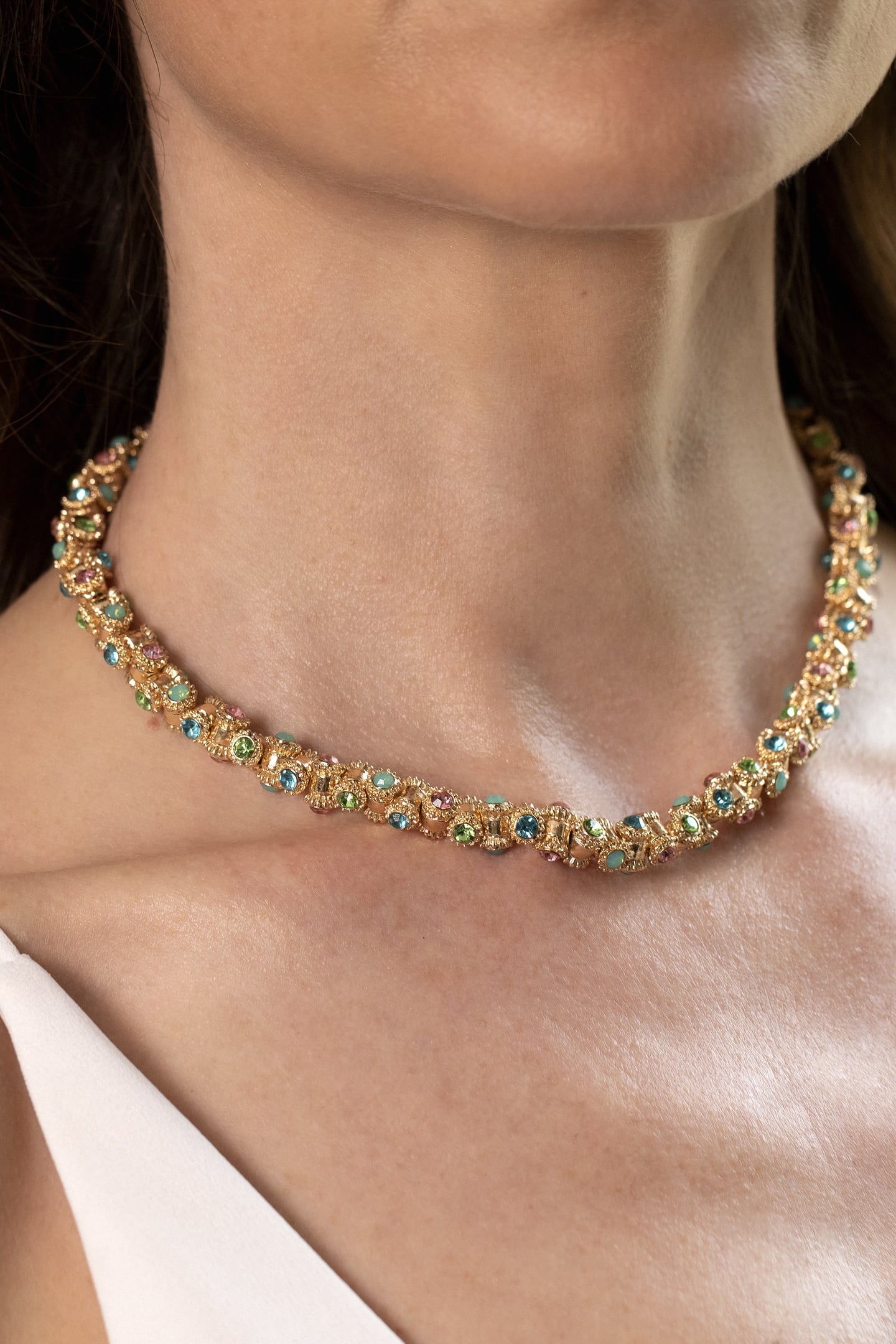 OTAZU Vintage Barrel Set Necklace And Earrings Multicolor Size: OS | Rings Outlet | Dames | Goud