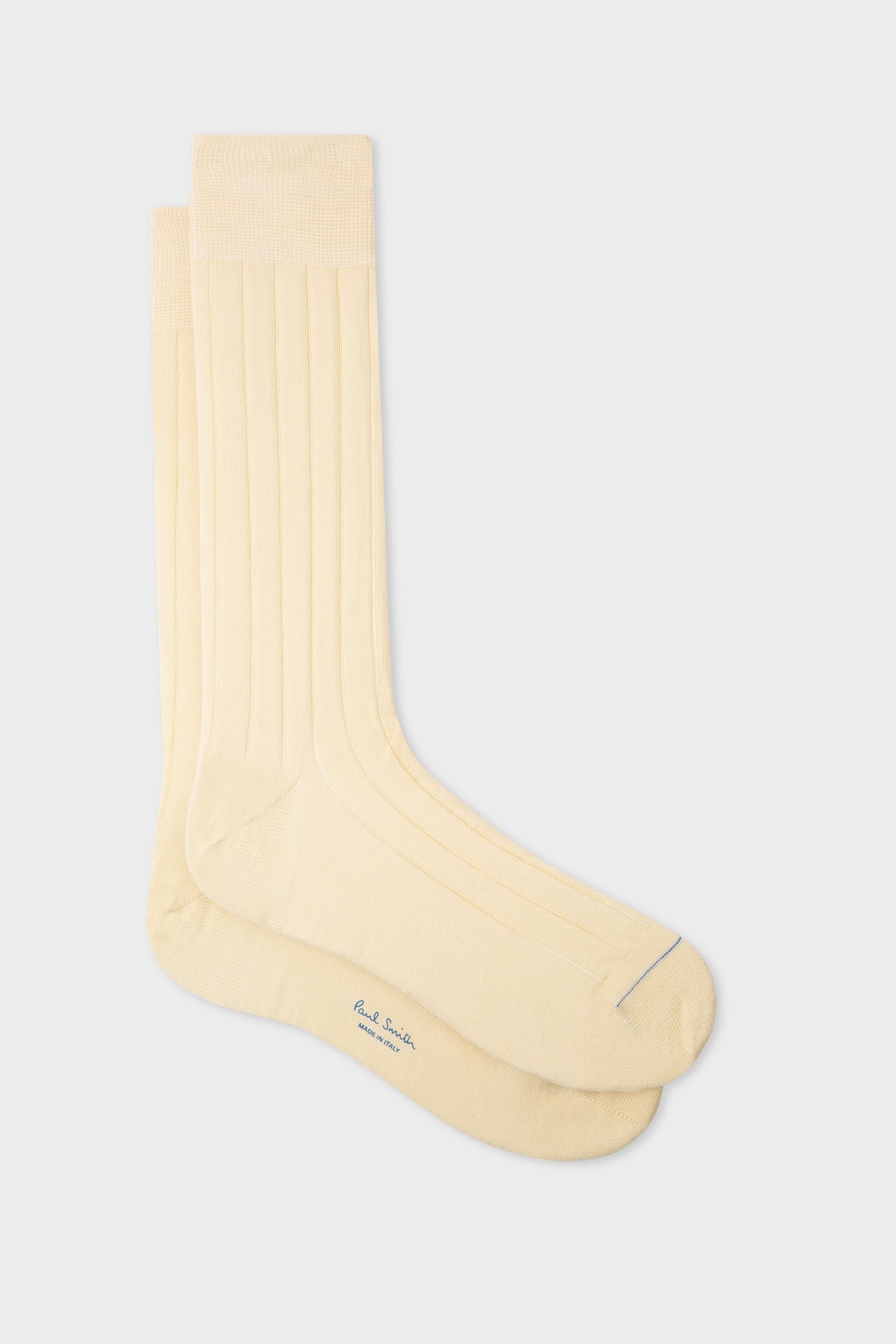 Paul Smith Men Sock Rib Plain Cream Size: OS | Socks Outlet | Heren | Ecru