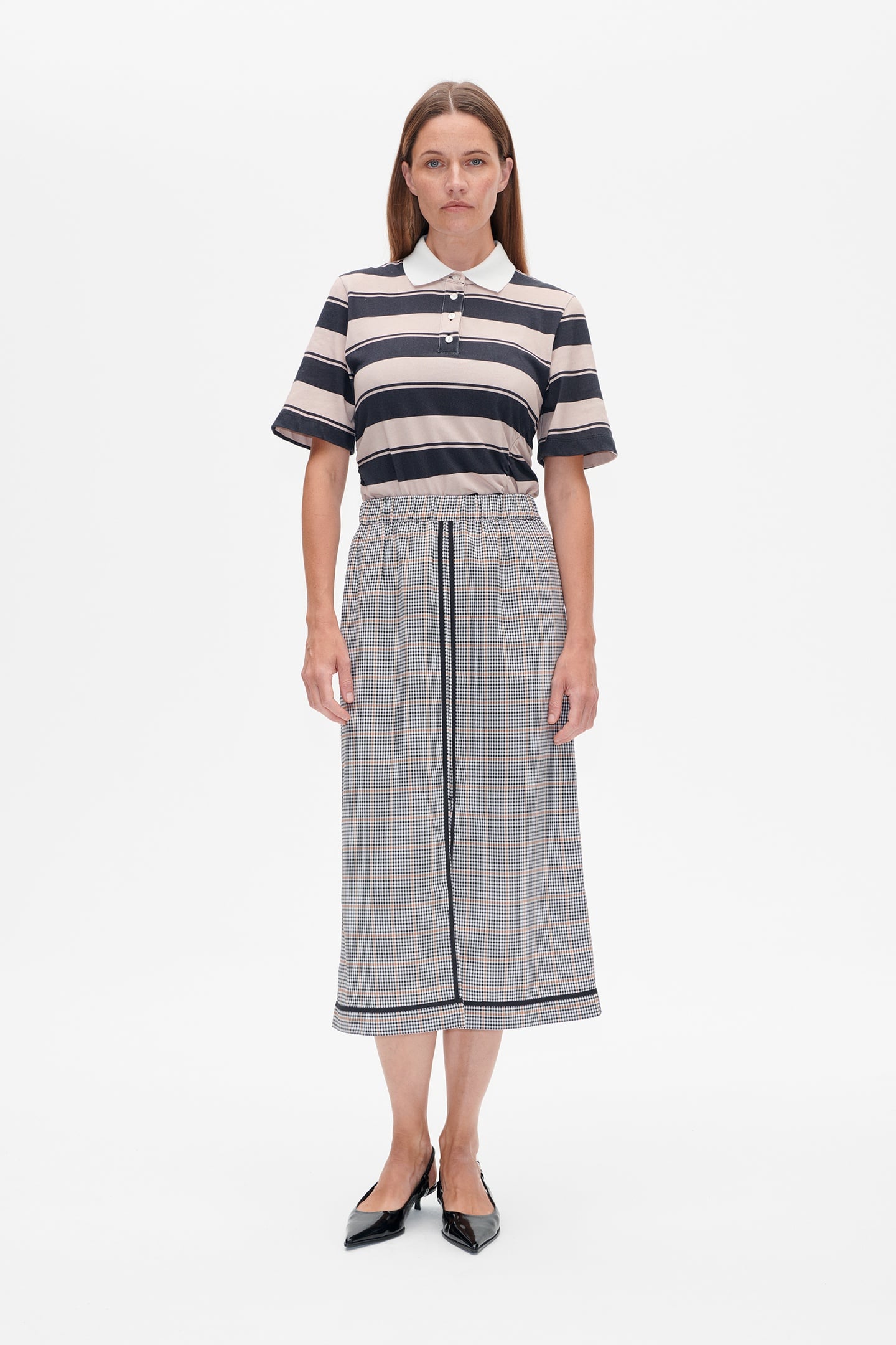 Baum und Pferdgarten Sofie Skirt Grey Wallstreet Check Maat: 32 | Mini Rokken Outlet | Dames | Grijs