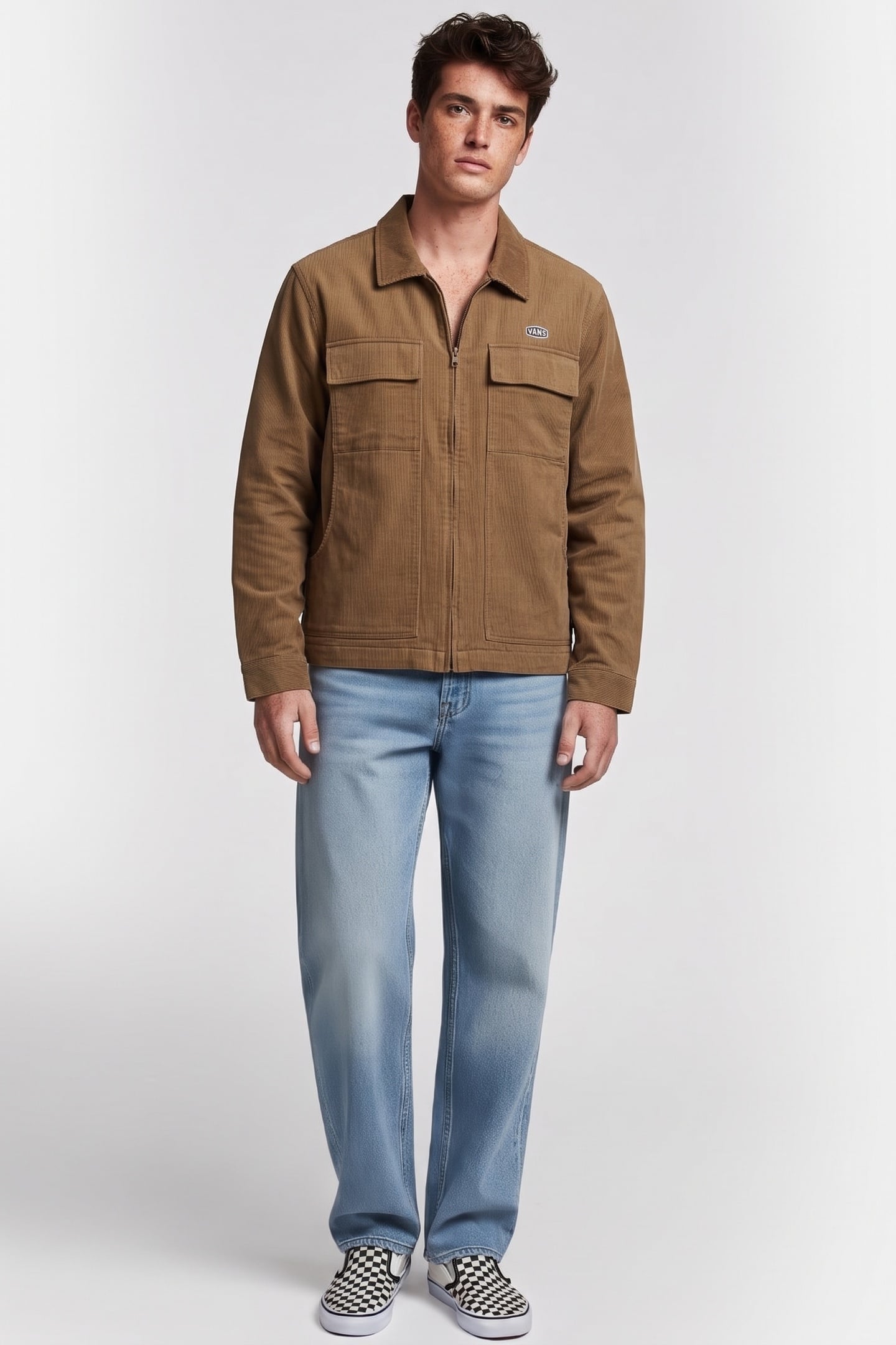 Vans Mcavoy Zip Station Jkt Green Taglia: S | Giacche militari Outlet | Uomo | Verde