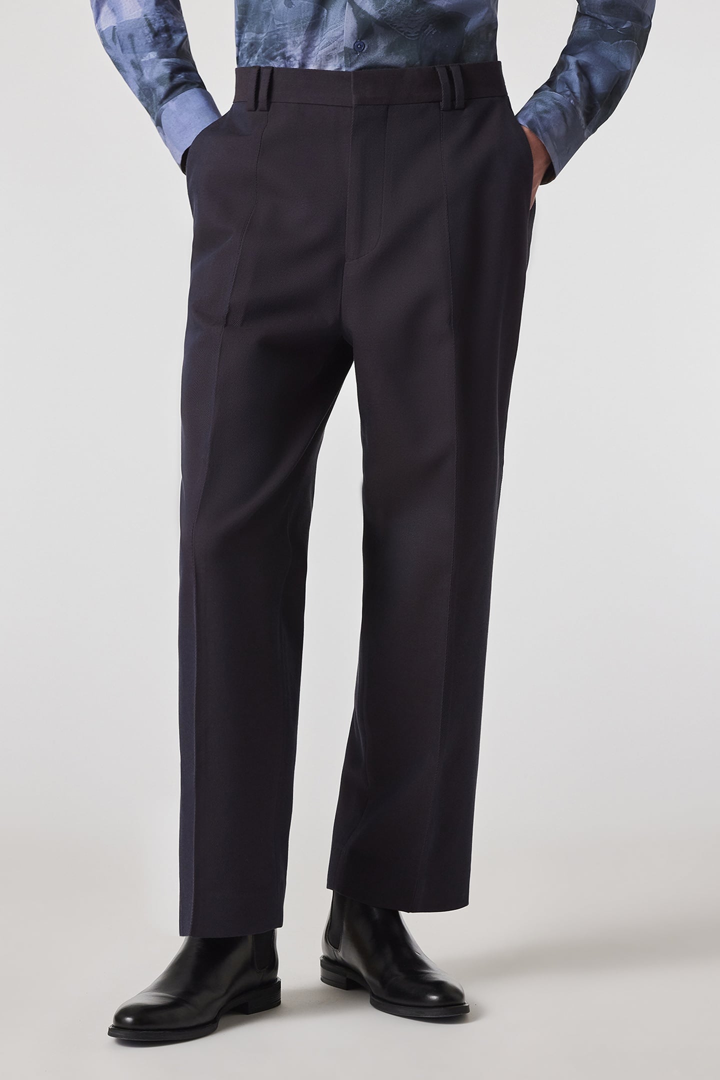 Paul Smith Mens Trouser Navy Maat: W34 | Tailored Broeken Outlet | Heren | Blauw